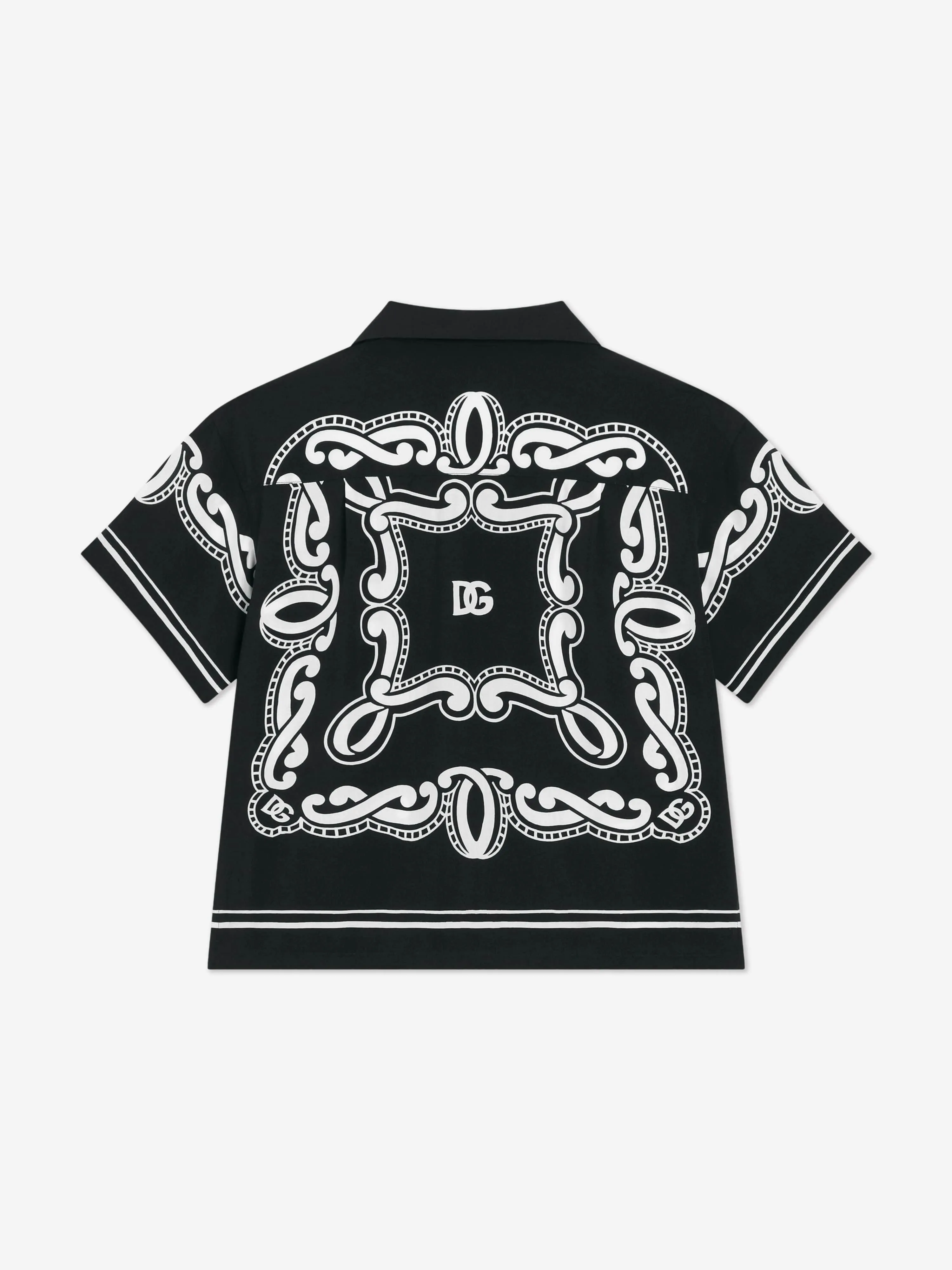 Jungen Bandana-Print-Shirt in Schwarz
