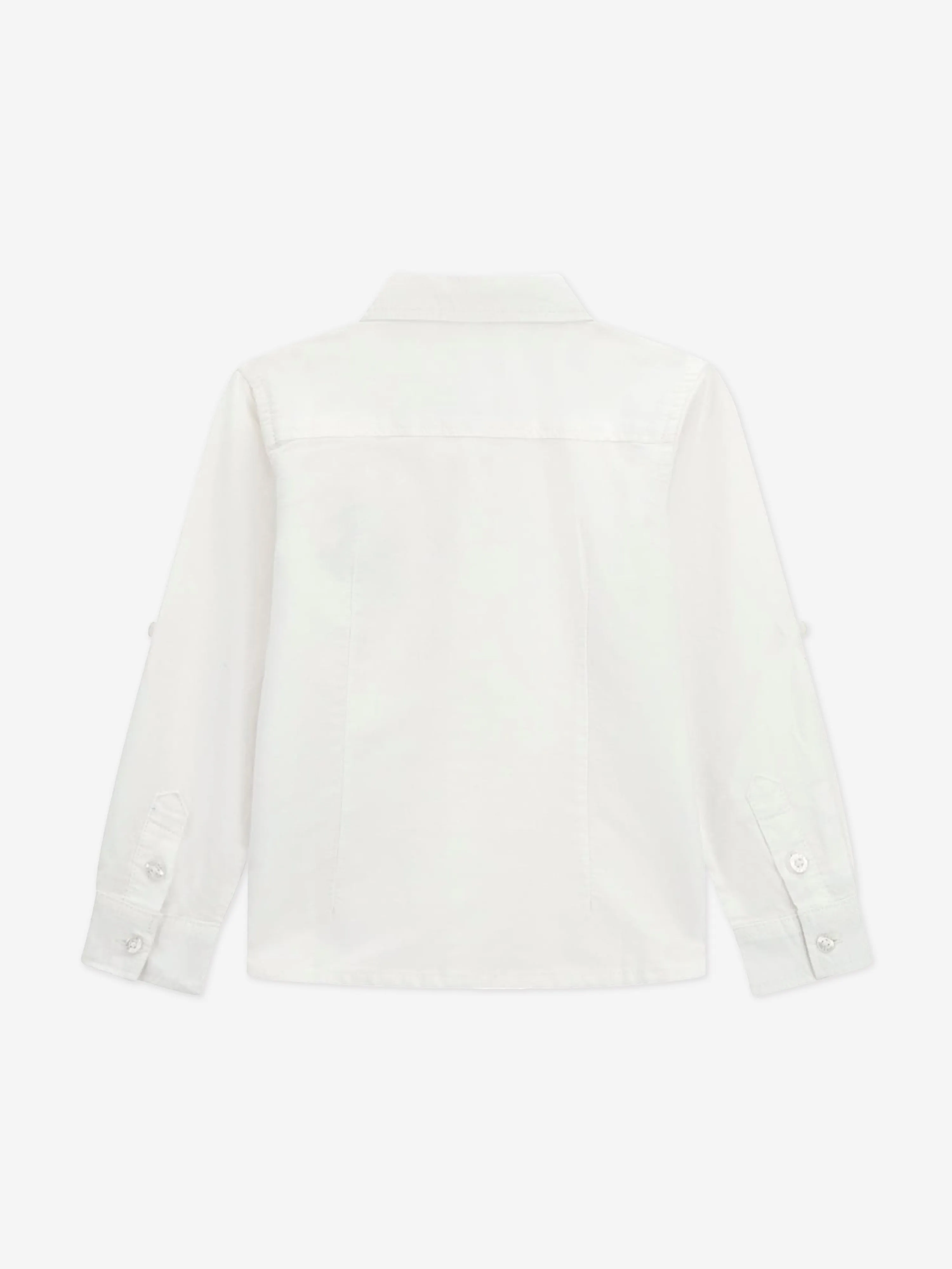 Jungen Bären Oxford-Hemd in Weiß