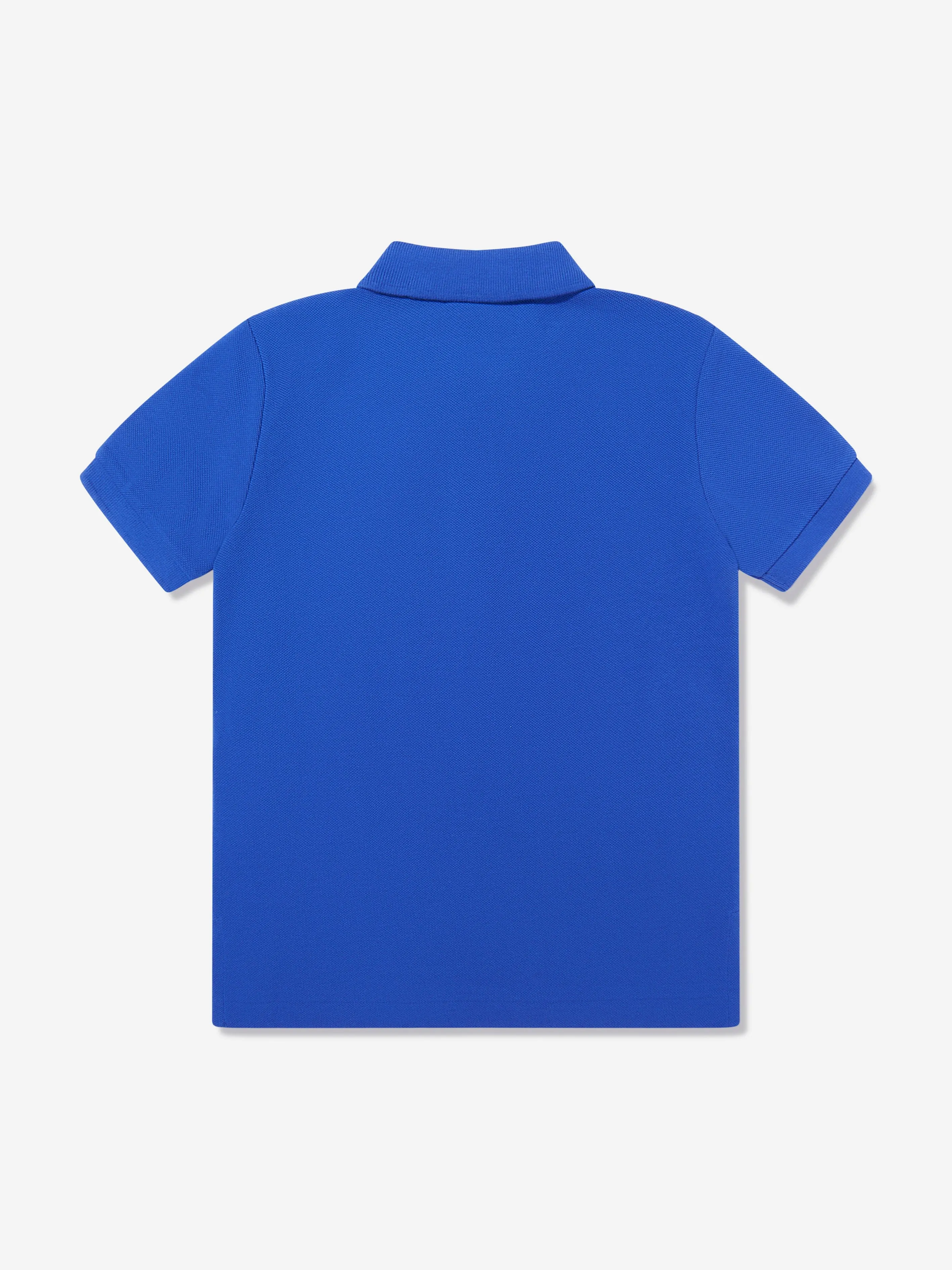 Jungen Bär Polo-Shirt in Blau