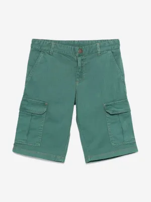 Jungen Caiman Bermuda Shorts in Grün