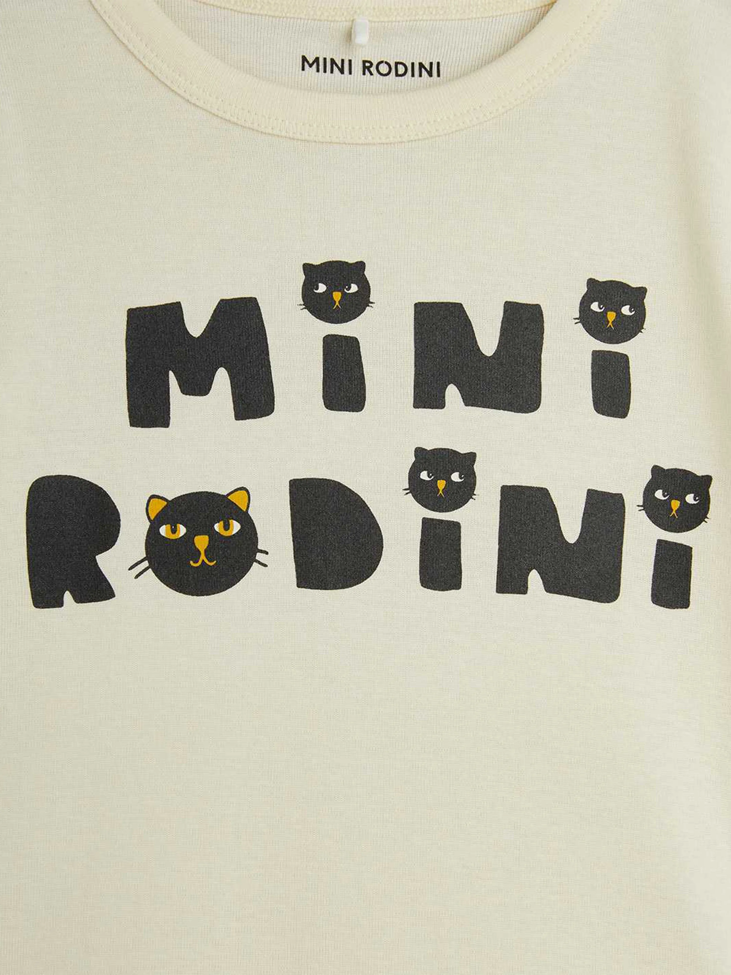 Jungen Katzen Logo T-Shirt in Weiß