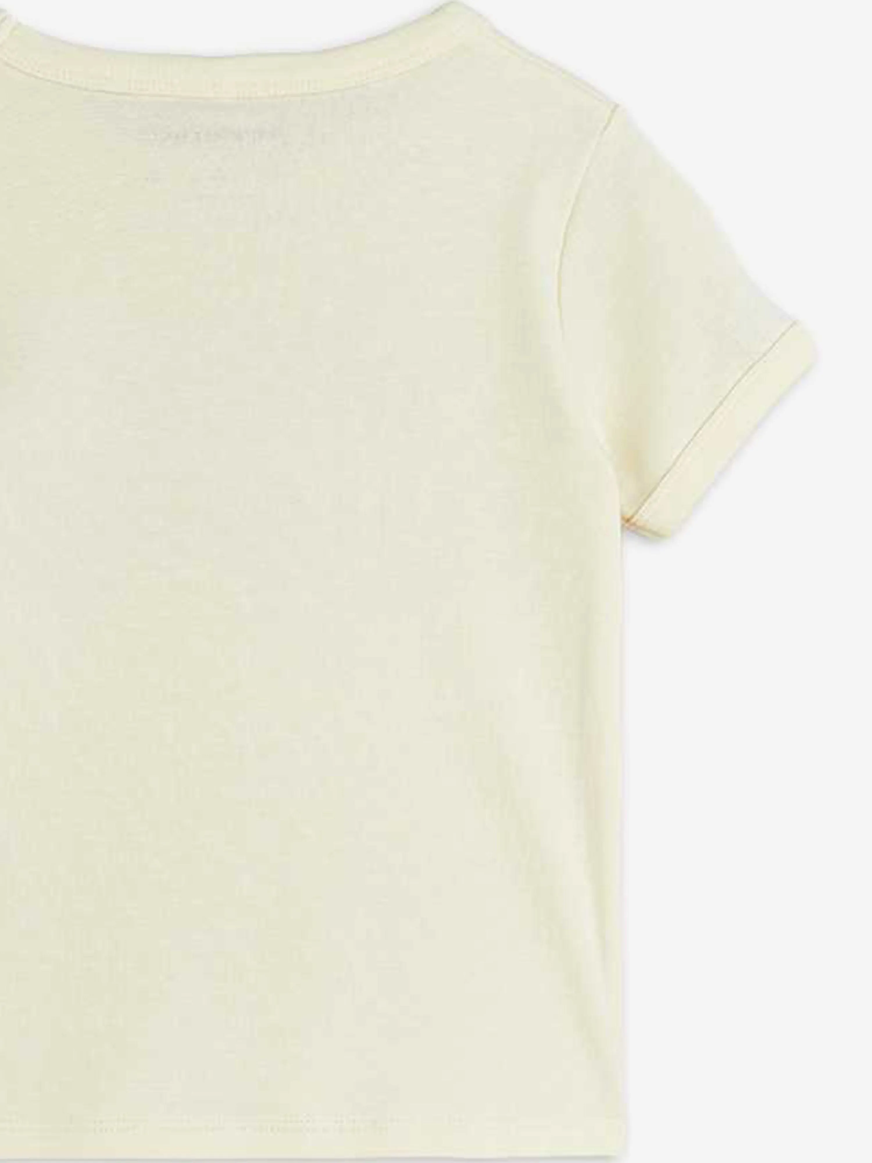 Jungen Katzen Logo T-Shirt in Weiß