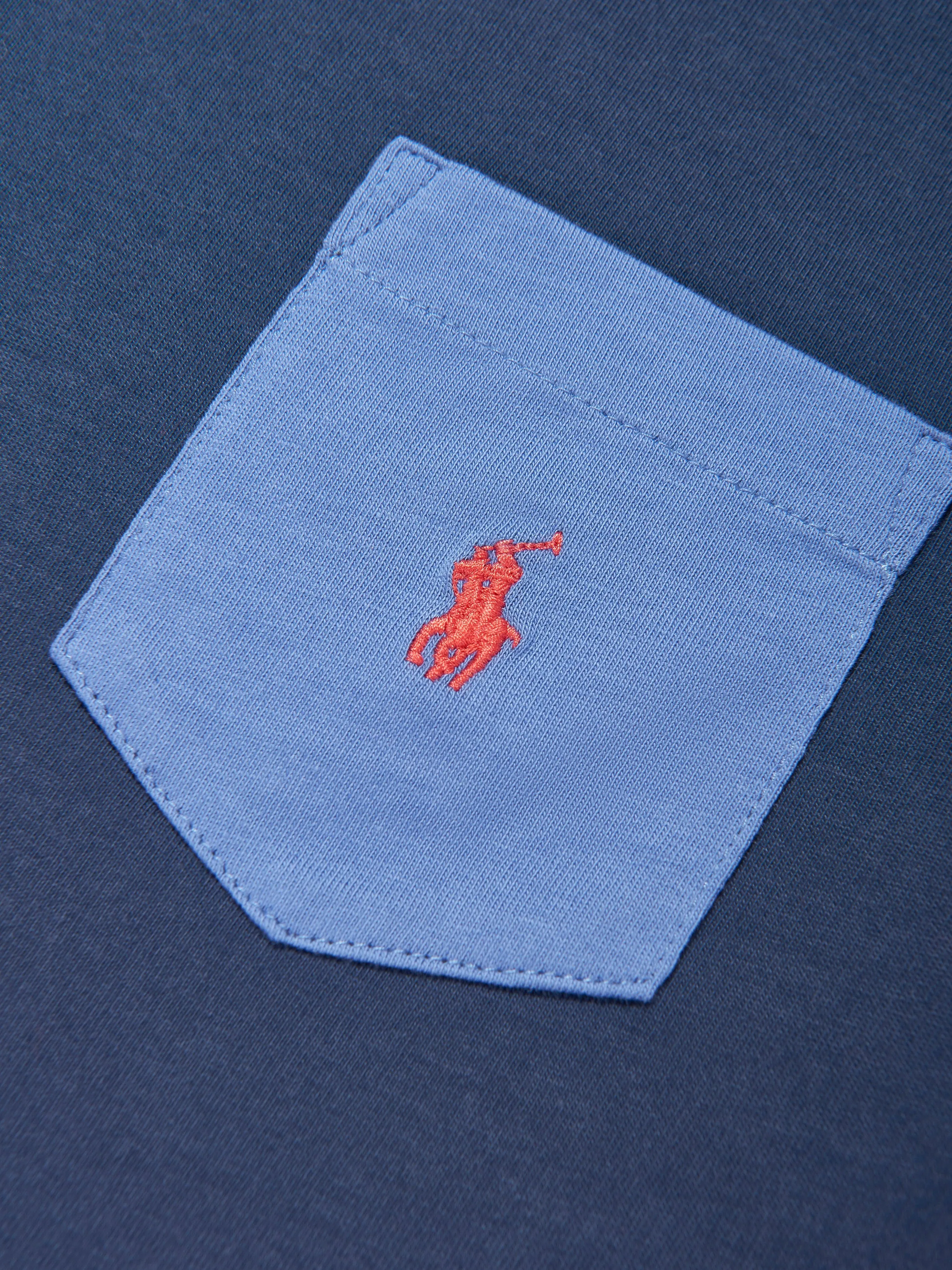 Jungen Farbblock T-Shirt in Marineblau