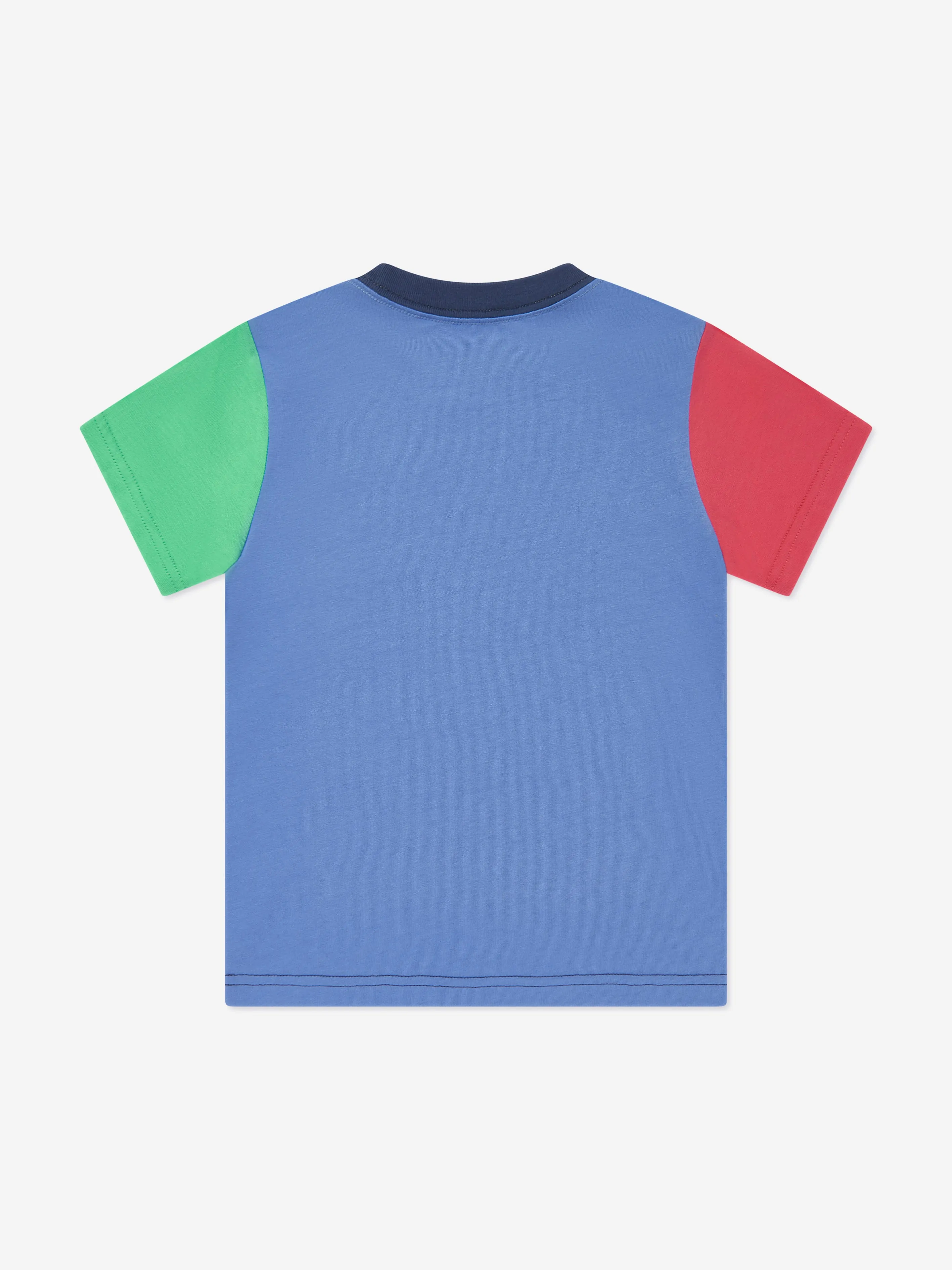 Jungen Farbblock T-Shirt in Marineblau