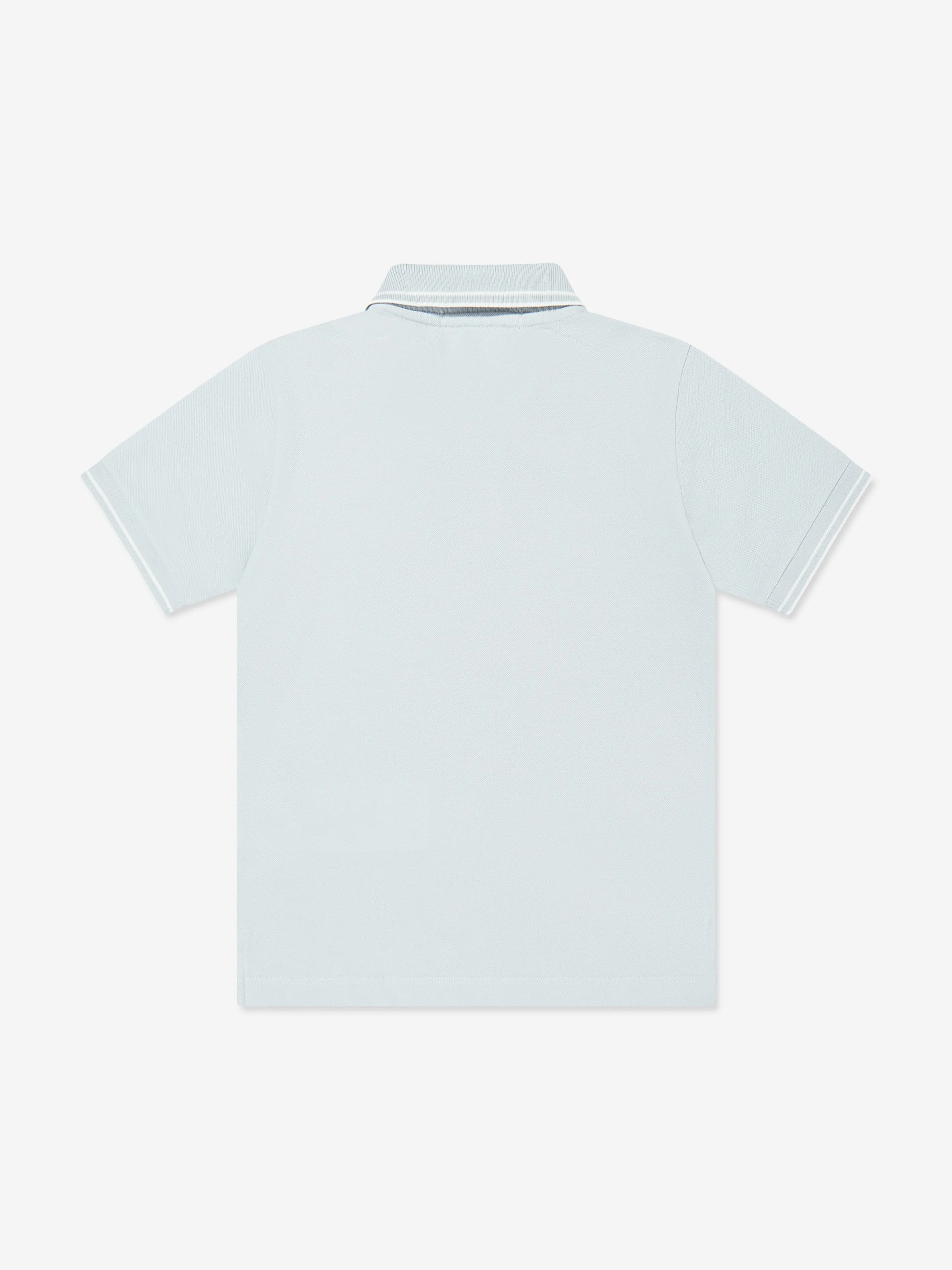 Boys Compass Logo Polo-Shirt in Blau