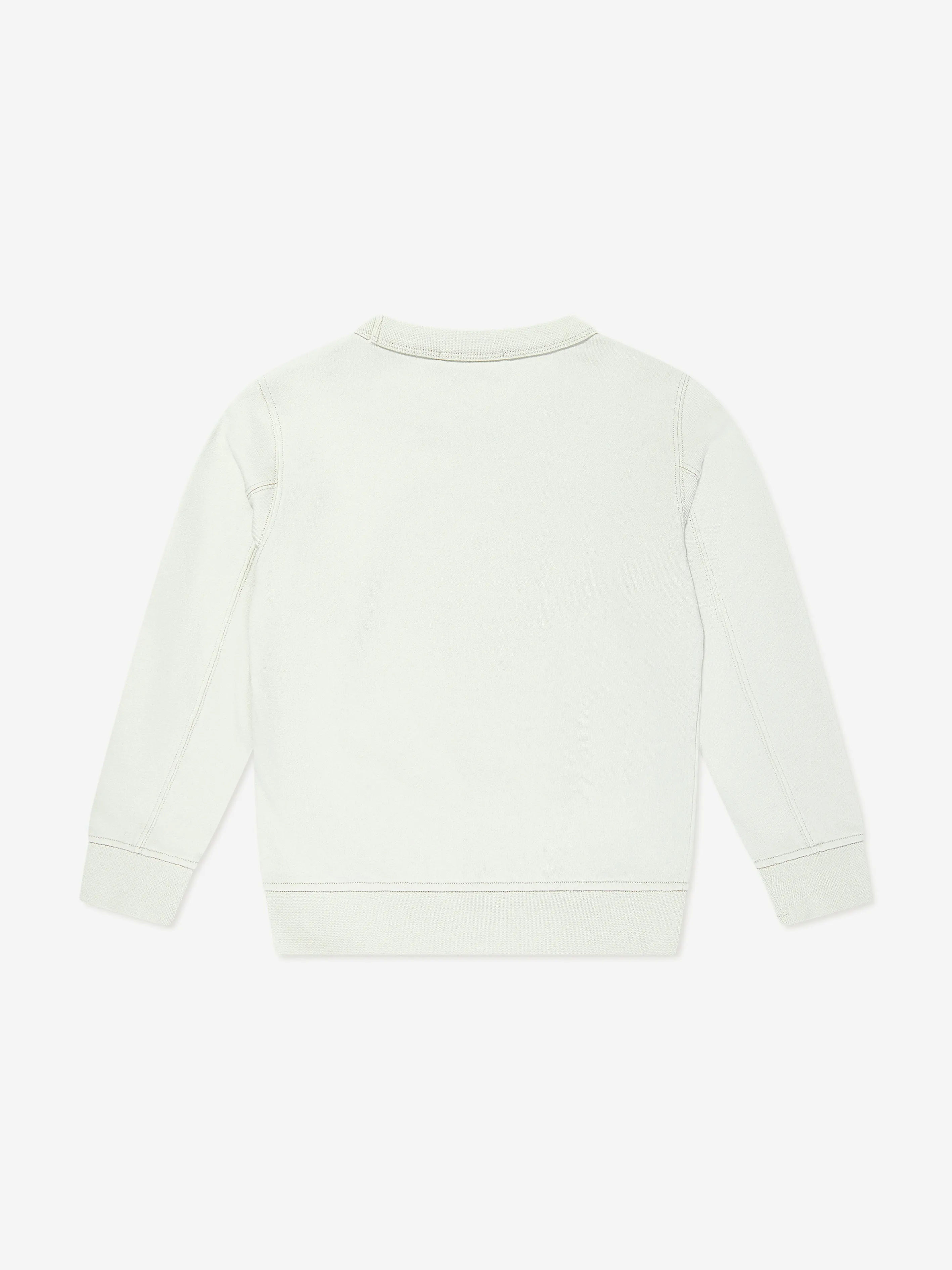 Boys Compass Logo Sweatshirt in Elfenbein