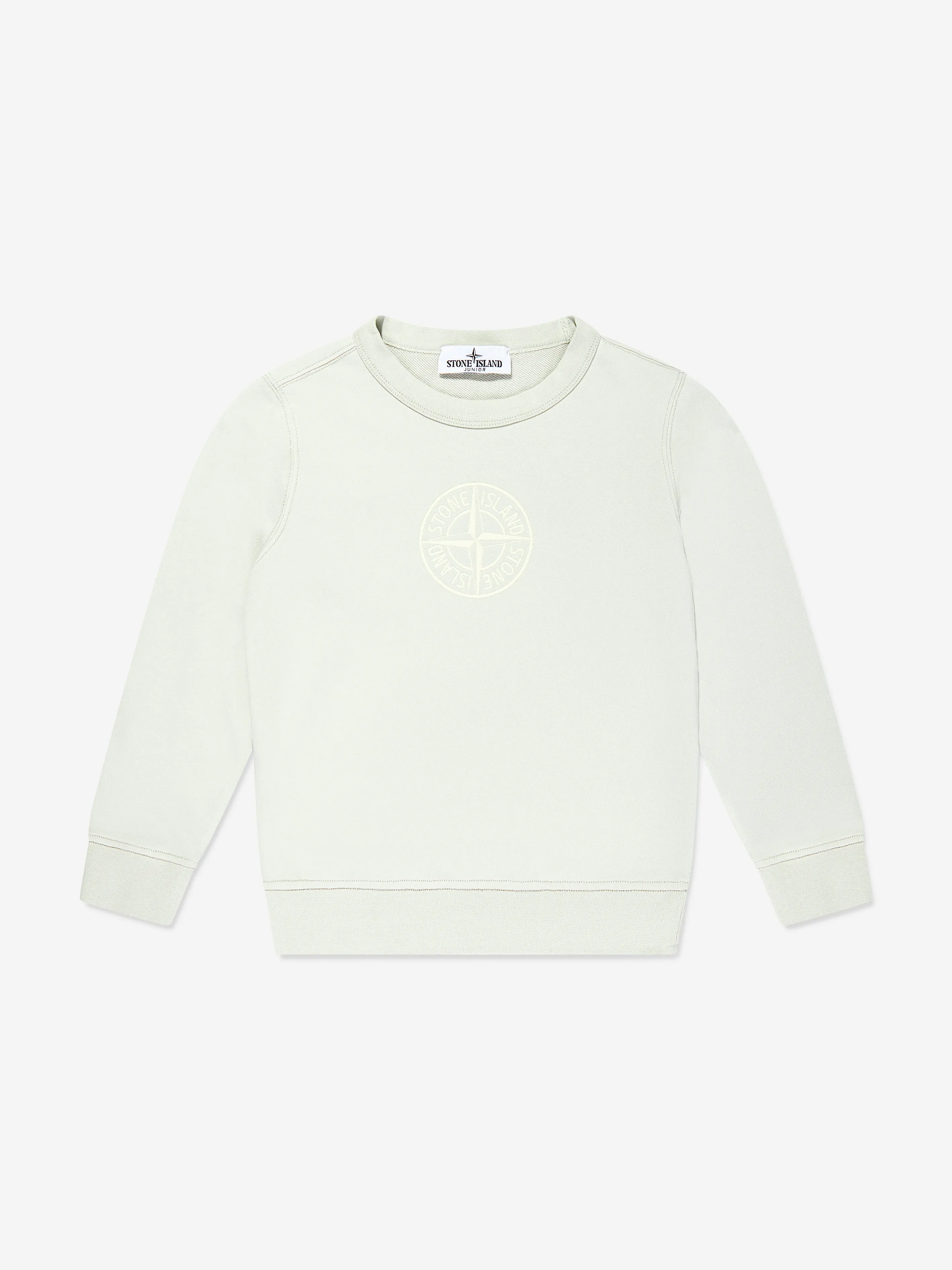 Boys Compass Logo Sweatshirt in Elfenbein