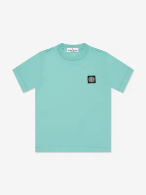 Jungen Kompass Logo T-Shirt in Blau