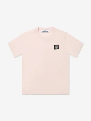 Boys Compass Logo T-Shirt in Rosa