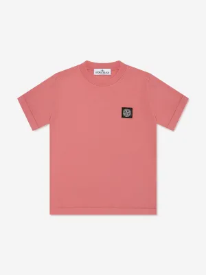 Boys Compass Logo T-Shirt in Rot
