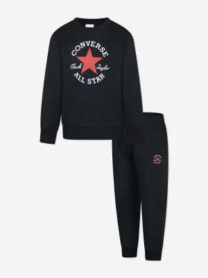 Jungen Zerteilter CTP Trainingsanzug in Schwarz