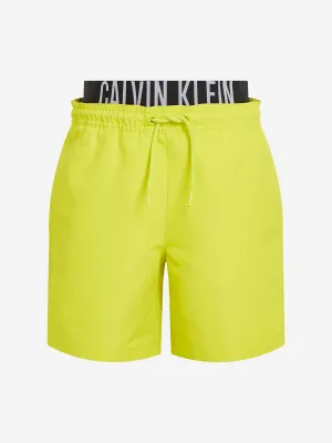 Jungen Badehose mit Doppelbund in Gelb