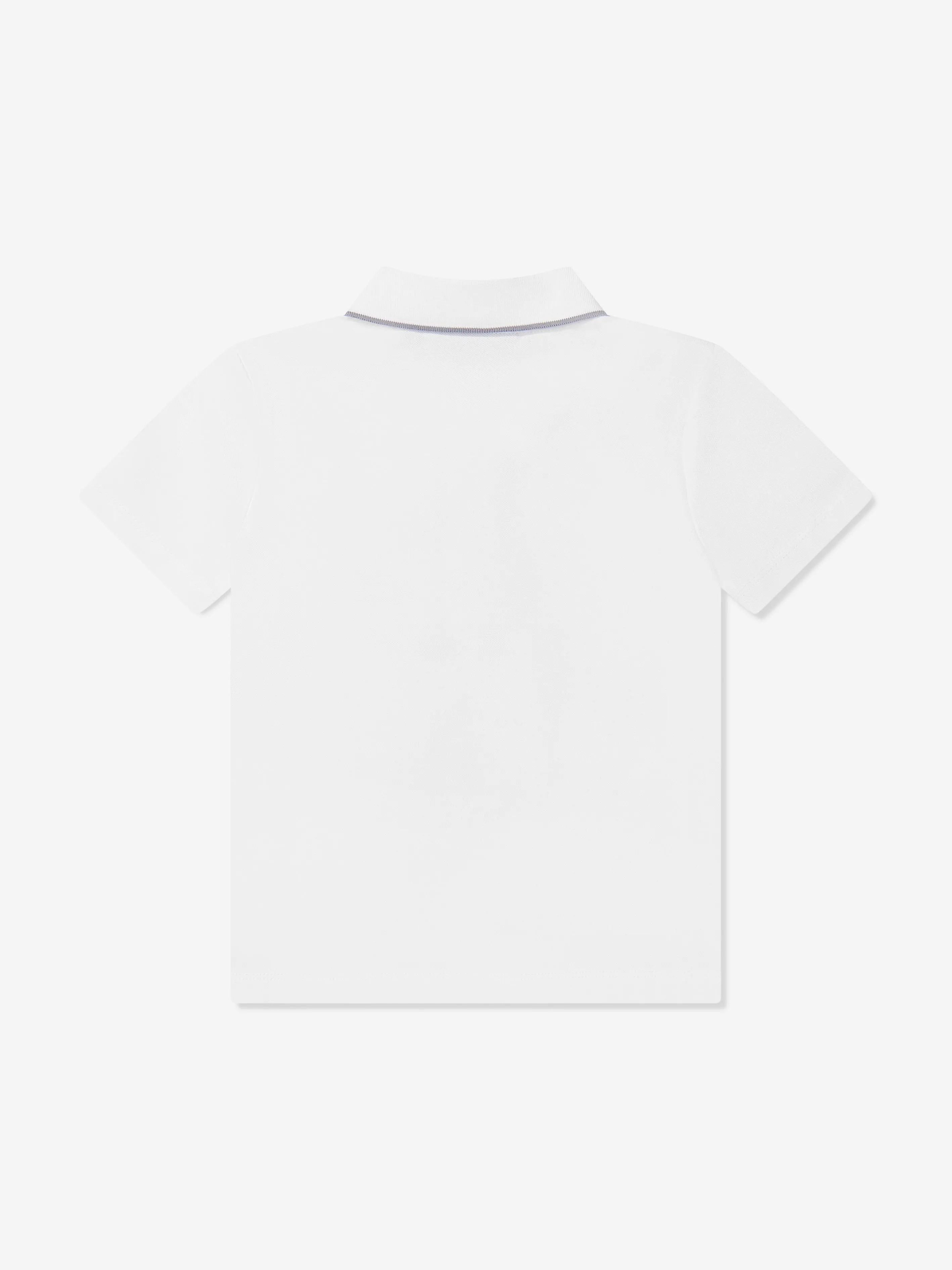 Jungen Polohemd mit besticktem Logo in Weiß
