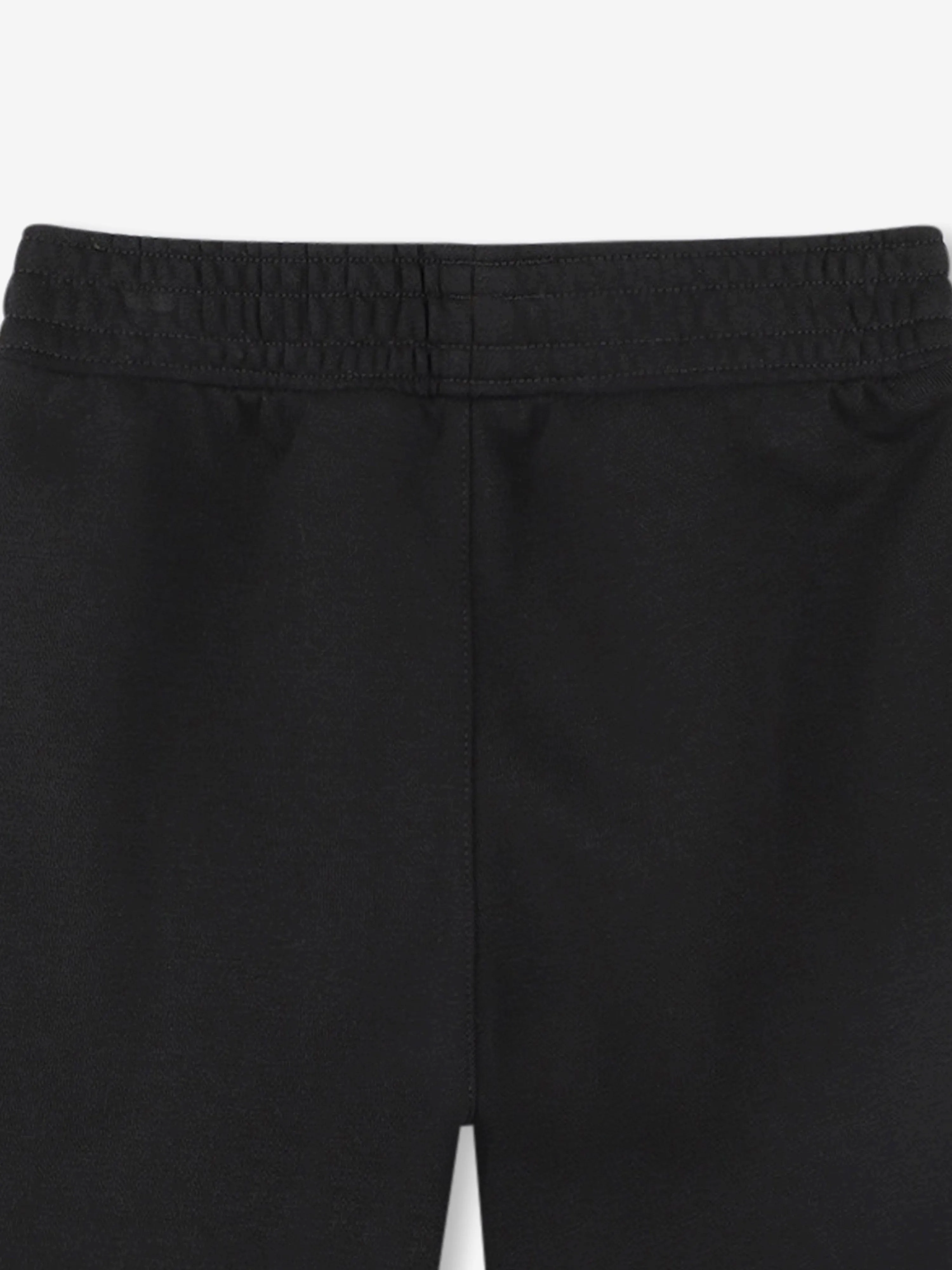 Jungen bestickte Logo Shorts in Schwarz