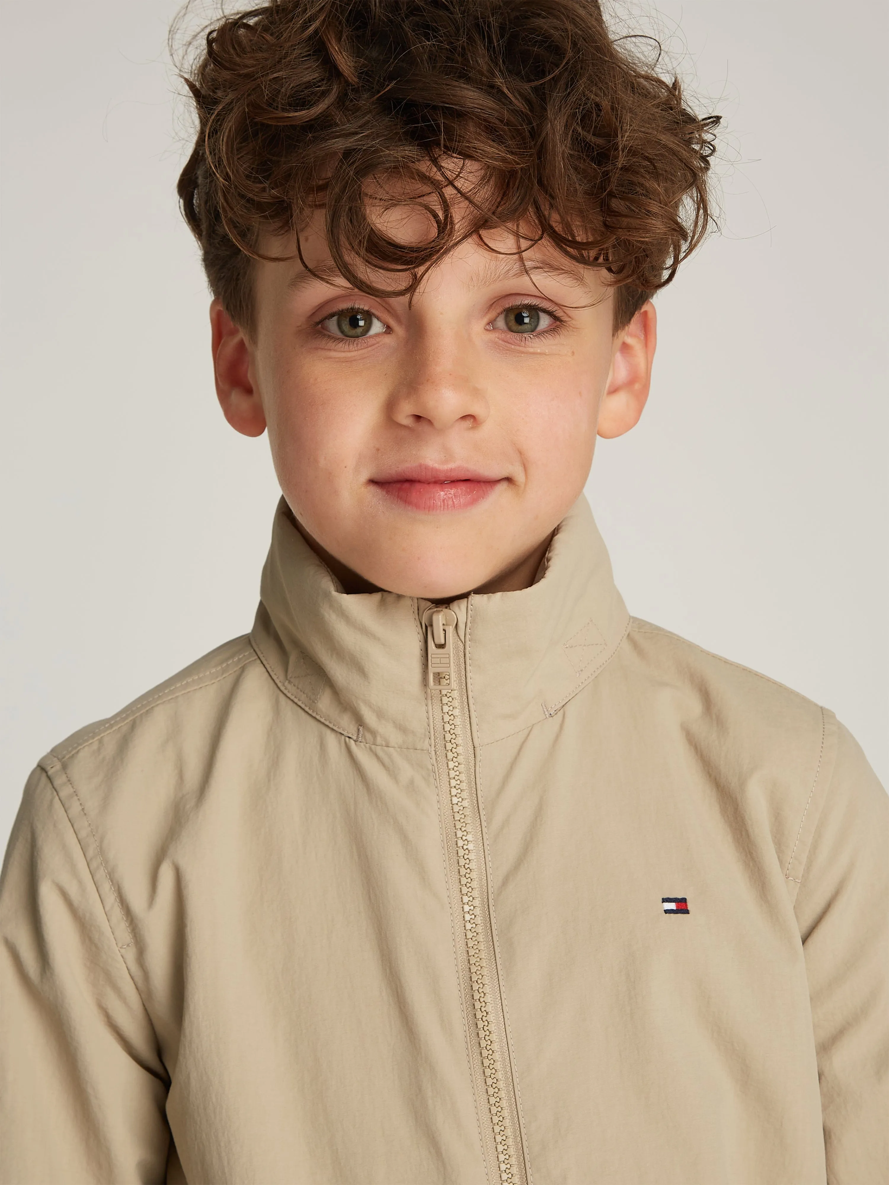 Jungen Basic Jacke in Beige