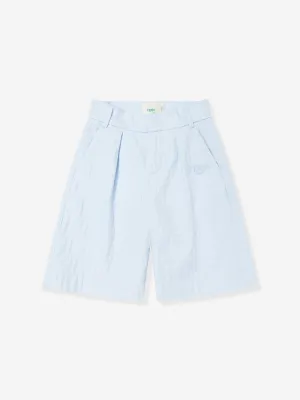 Jungen FF Jacquard Shorts in Blau