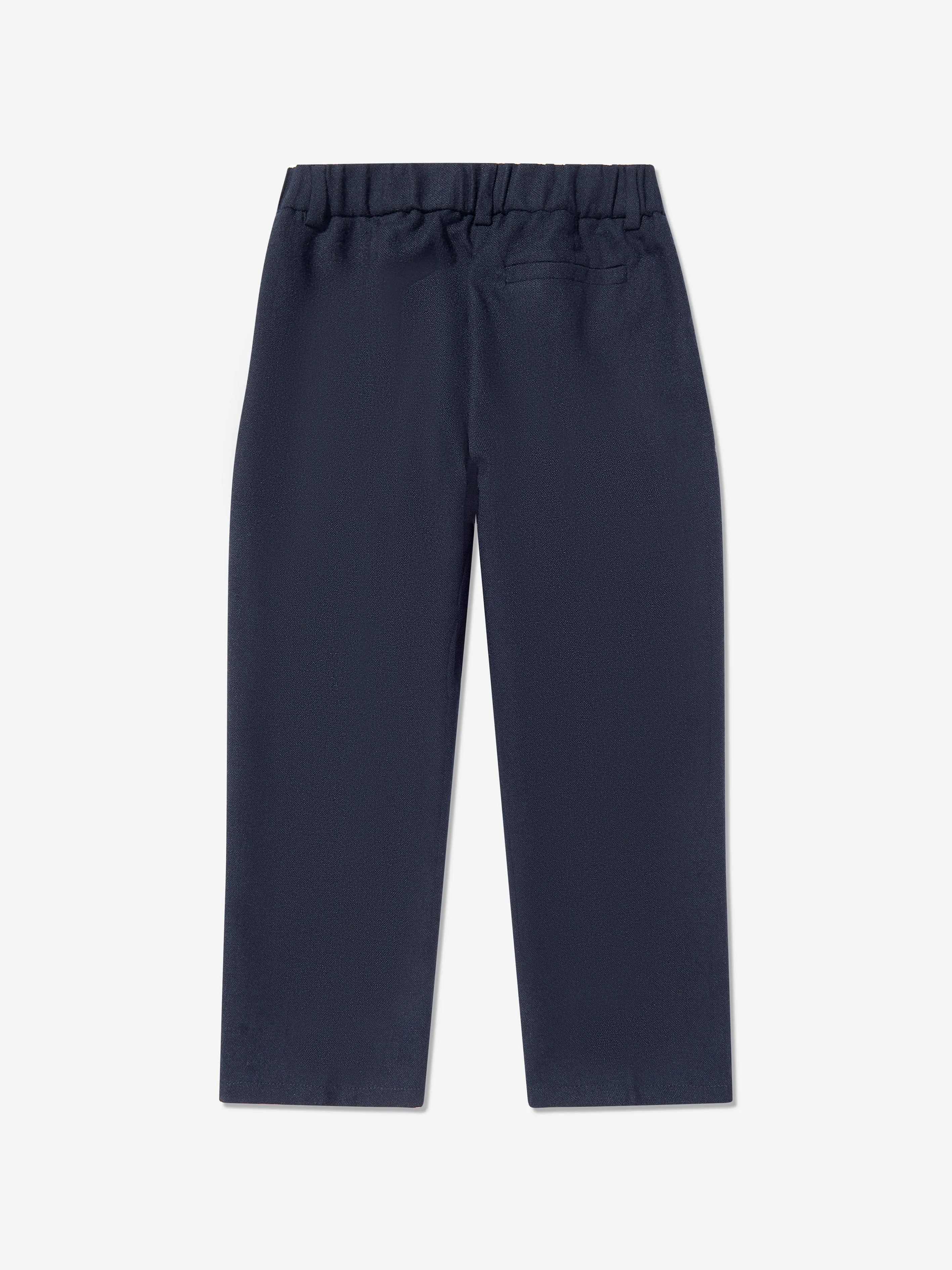 Jungen Flanellhose in Marineblau