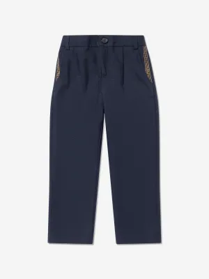 Jungen Flanellhose in Marineblau