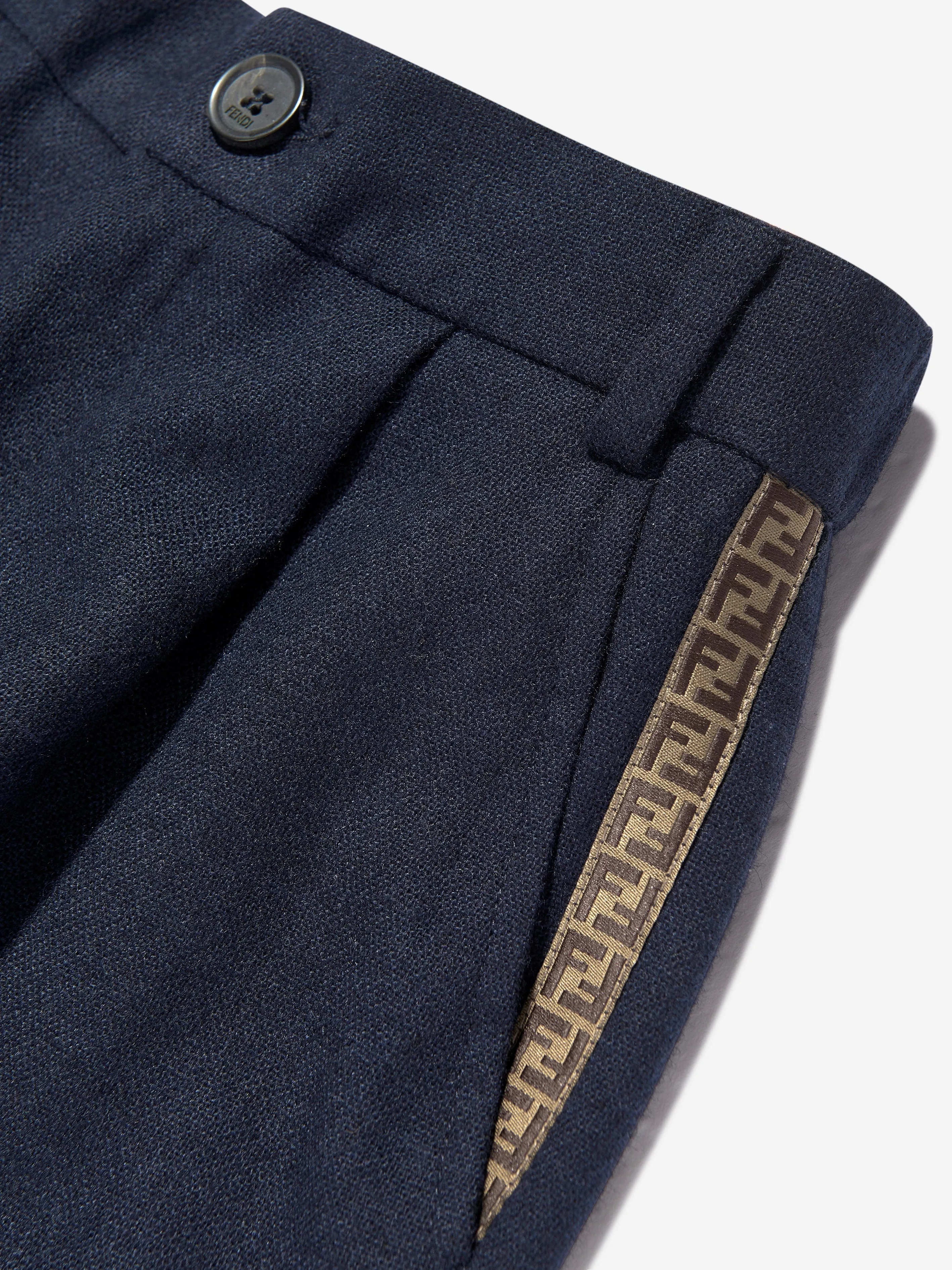 Jungen Flanellhose in Marineblau