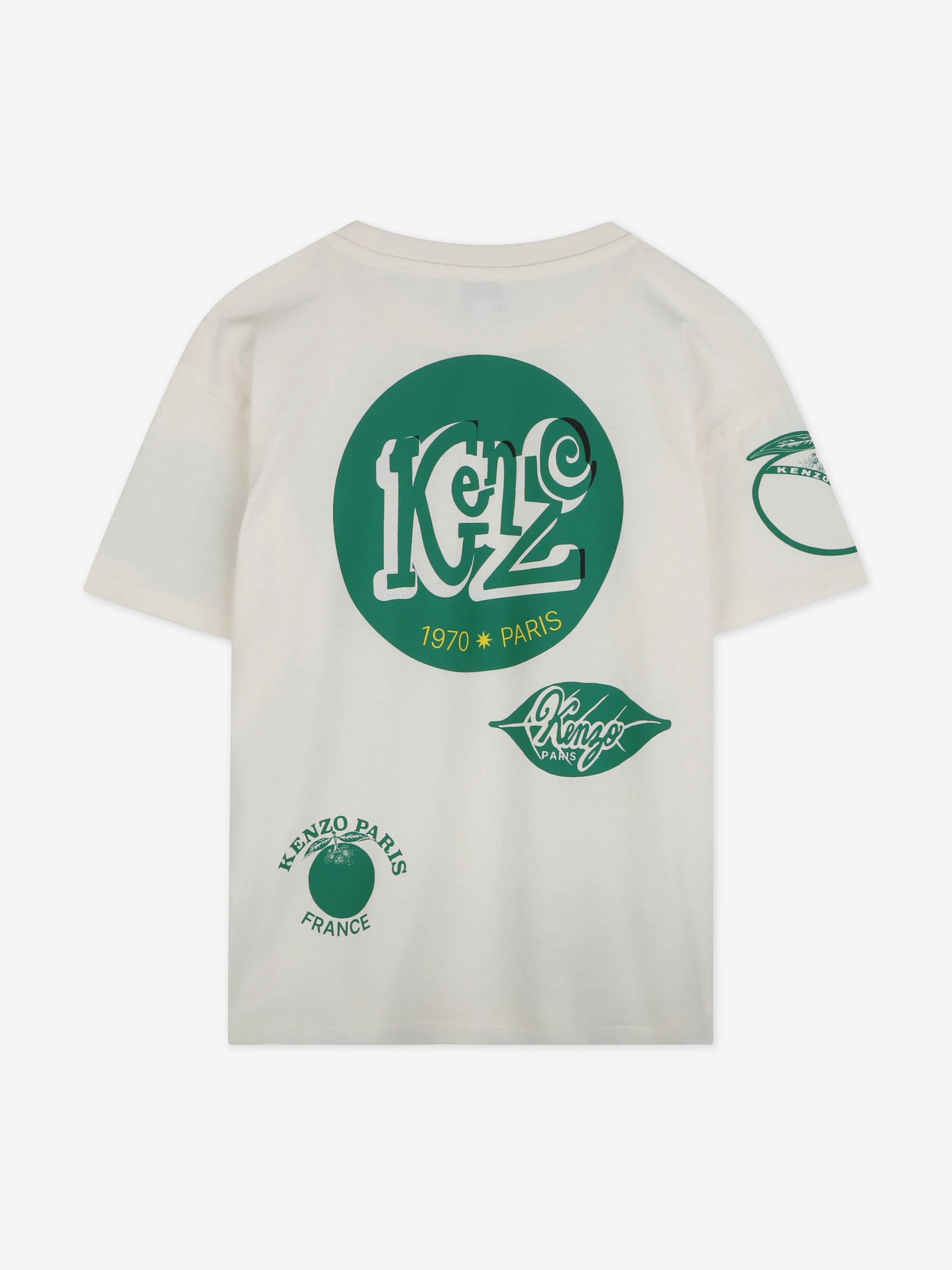 Jungen Frucht T-Shirt in Elfenbein