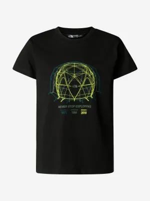 Jungen Grafik T-Shirt lässig geschnitten in Schwarz