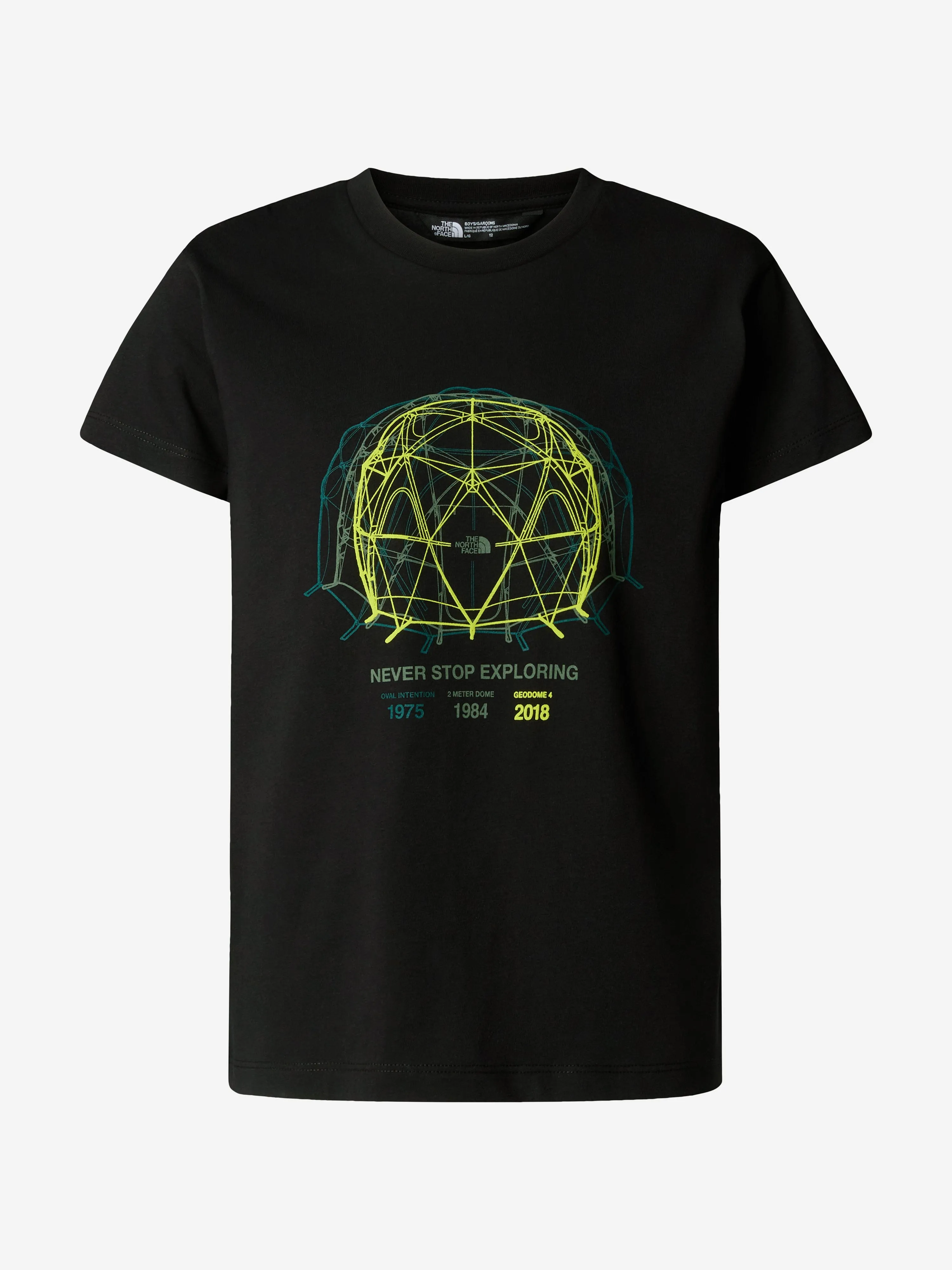 Jungen Grafik T-Shirt lässig geschnitten in Schwarz