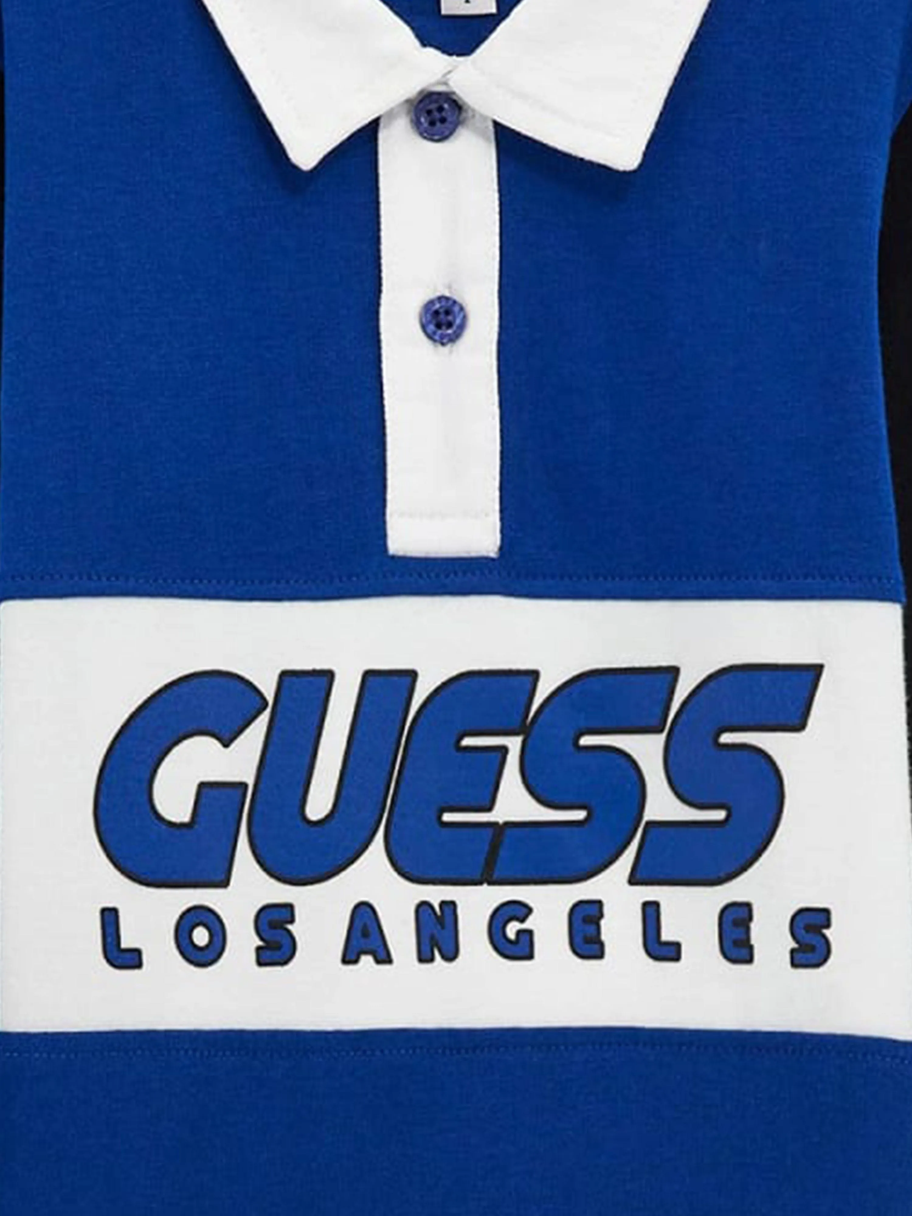 Jungen Schwere Jersey Polohemd in Blau