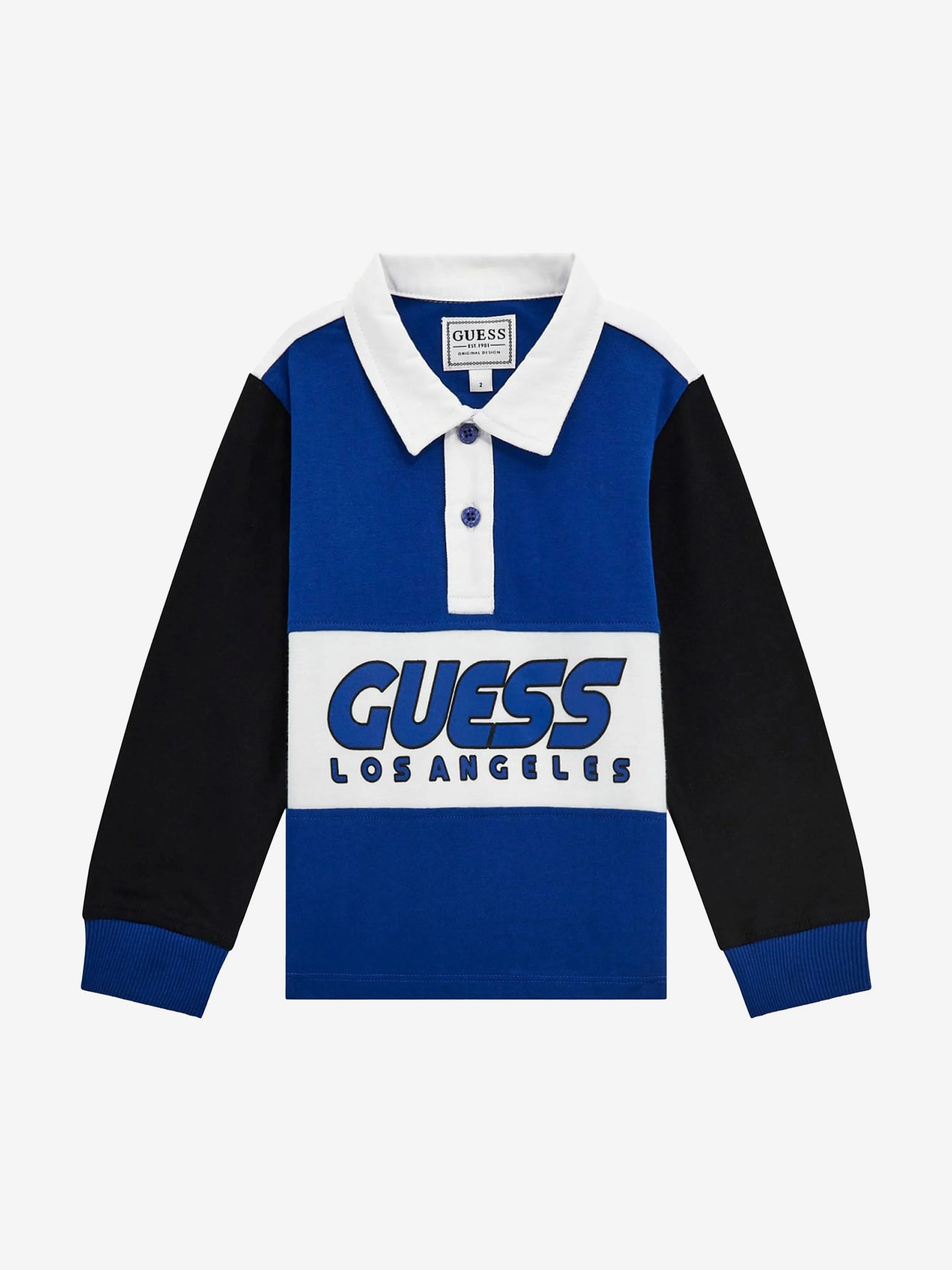 Jungen Schwere Jersey Polohemd in Blau