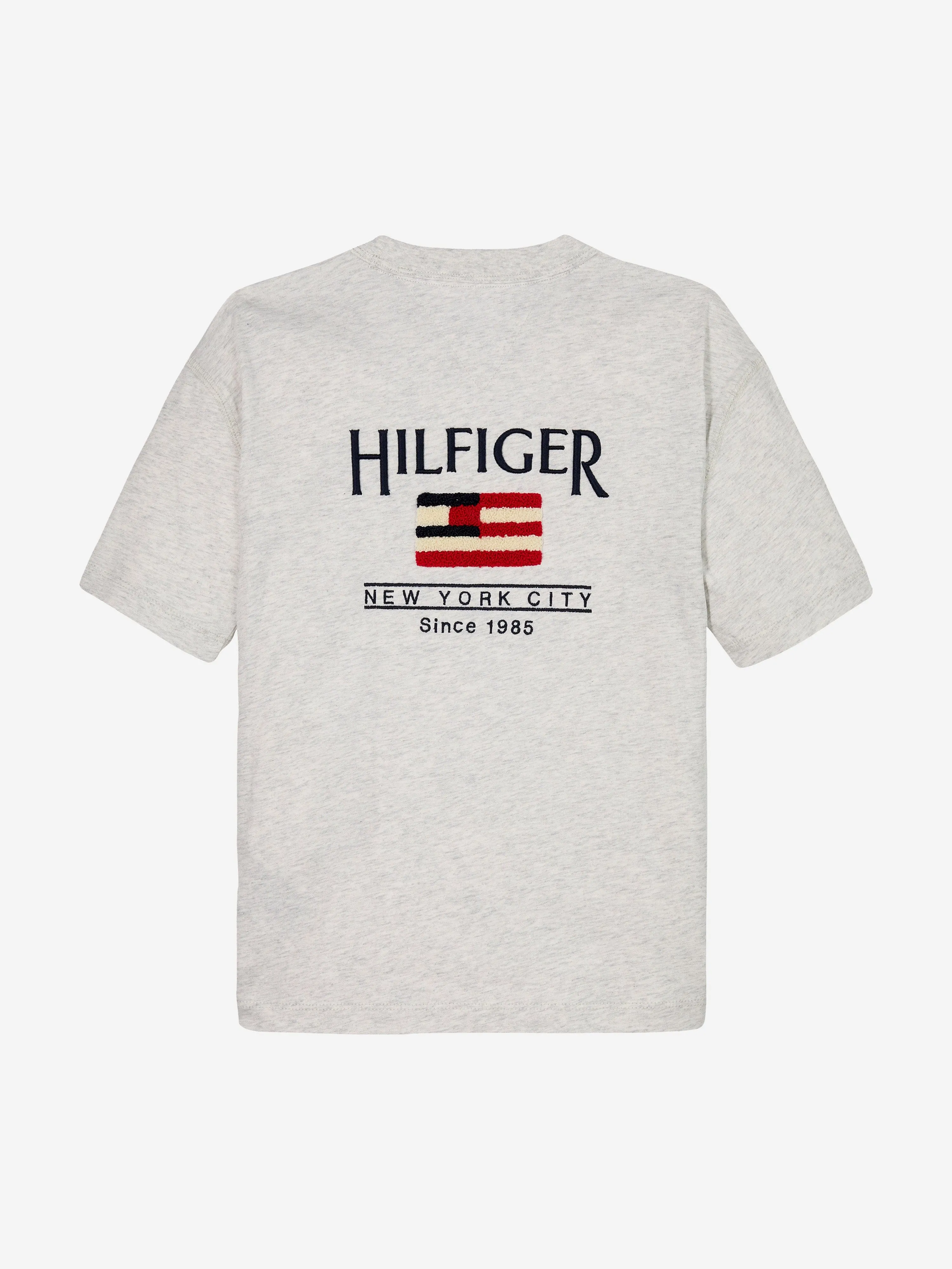 Boys Hilfiger Flag Besticktes T-Shirt in Grau
