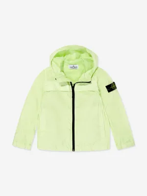 Jungen Kapuzen-Jacke mit Reißverschluss in Grün