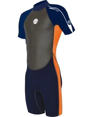 Boys Impact 3/2mm Shorty Neoprenanzug in Orange