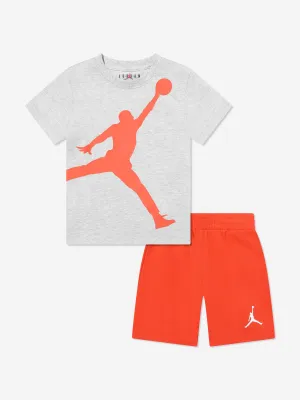 Jungen Jumbo Jumpman Kurzarm-Set in Orange