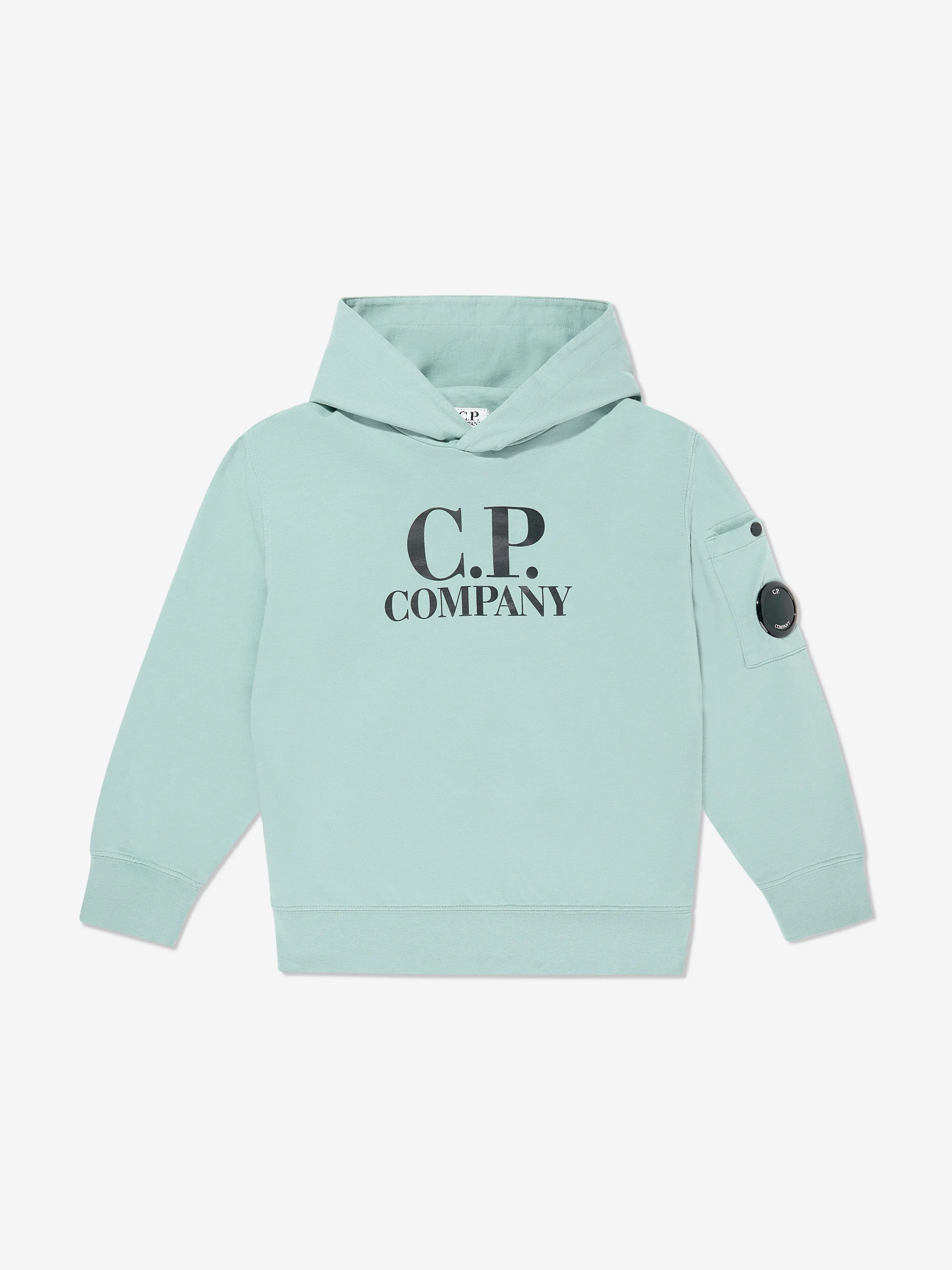 Jungen Objektiv Kapuzenpullover in Grün