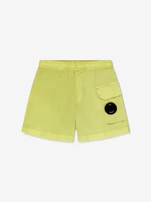 Jungen-Linsentaschen-Badeshorts in Grün