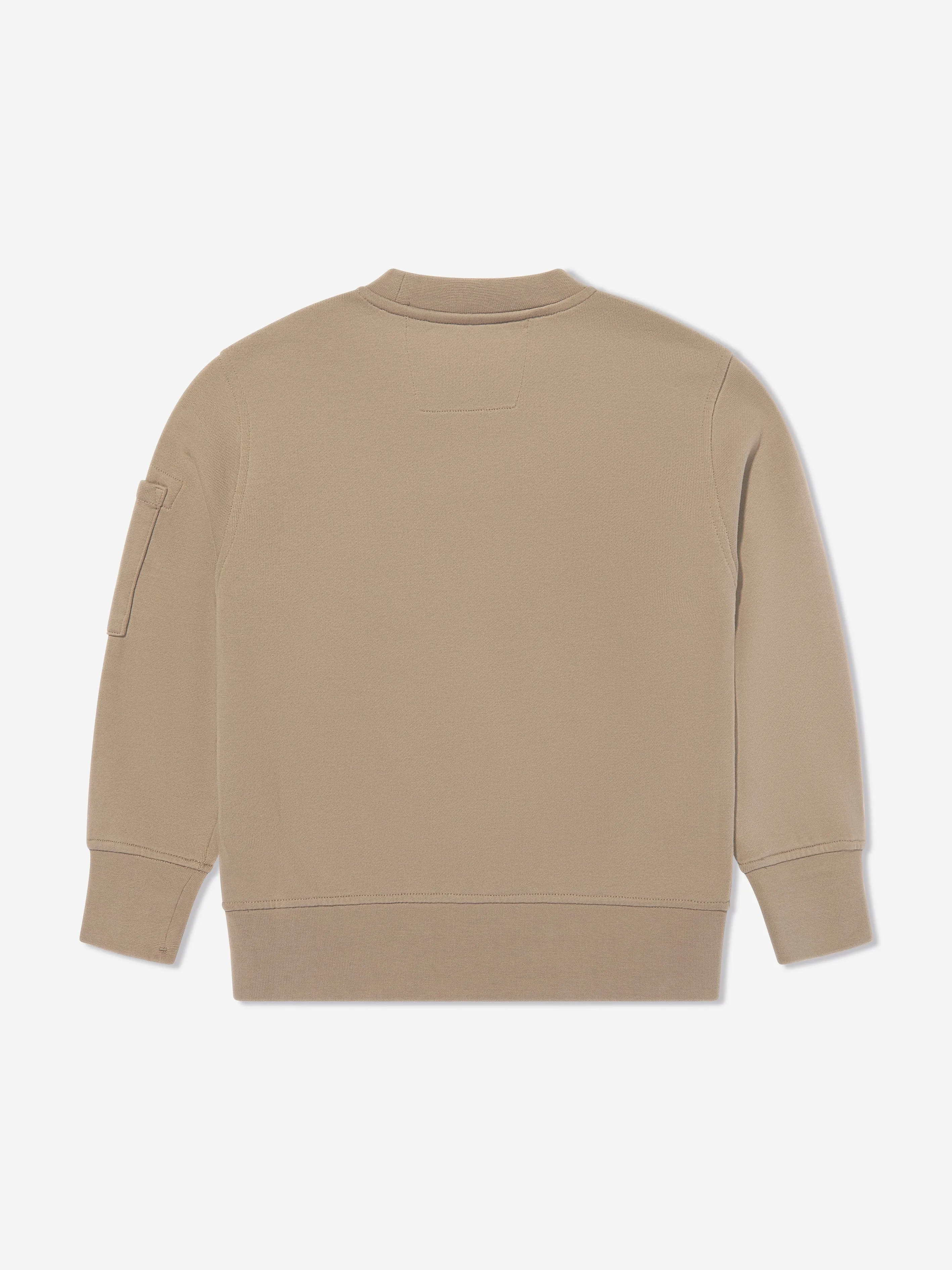 Jungen-Lens-Sweatshirt in Beige
