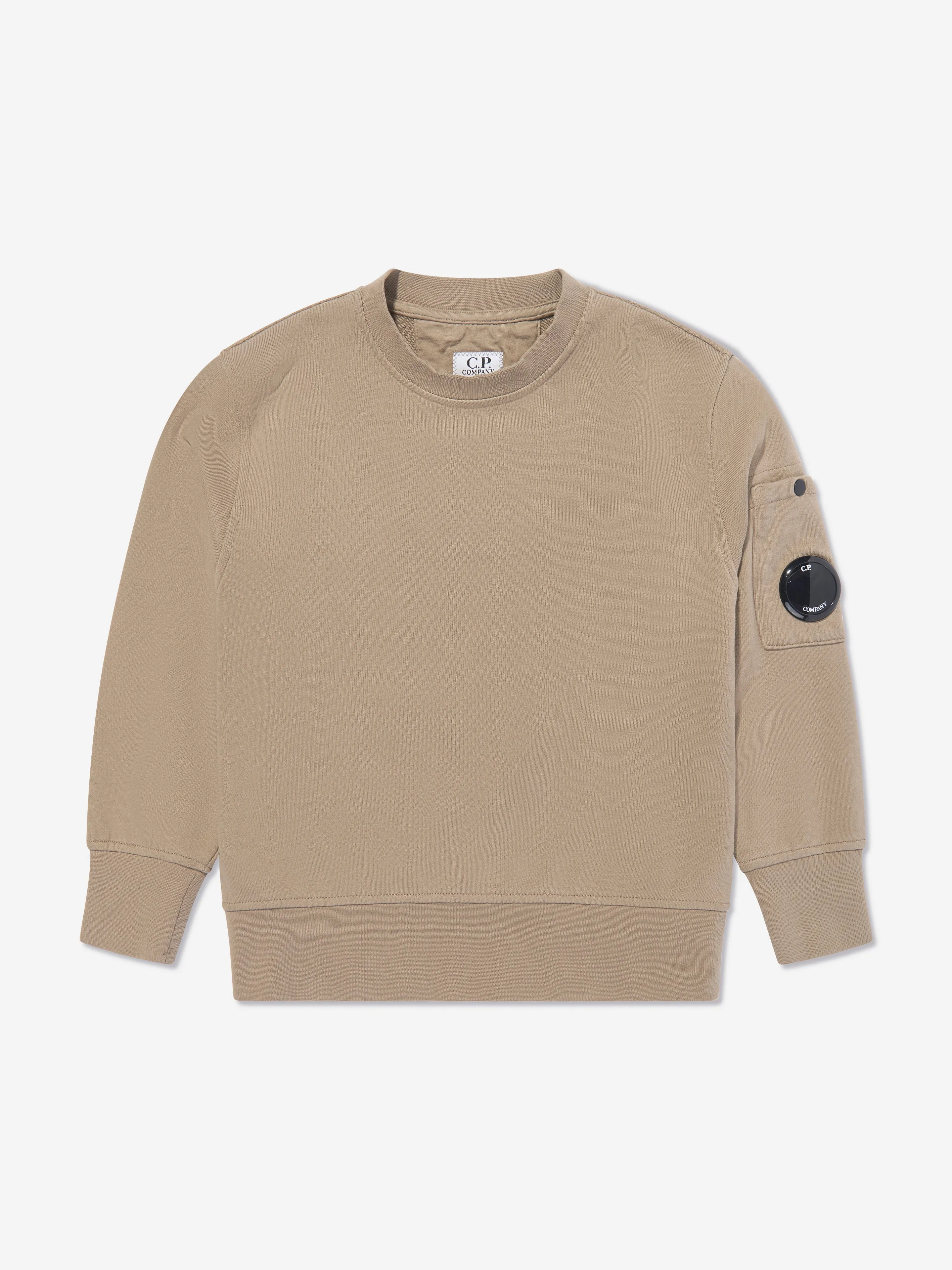 Jungen-Lens-Sweatshirt in Beige
