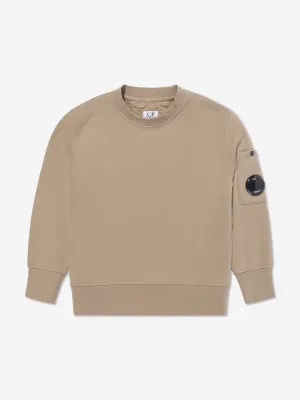Jungen-Lens-Sweatshirt in Beige