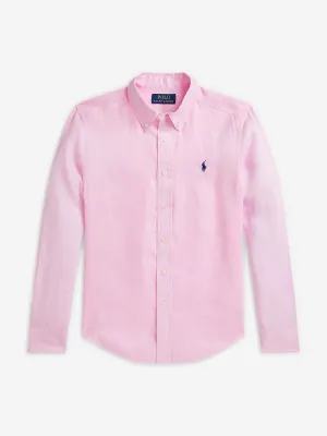 Jungen Leinenhemd in Rosa
