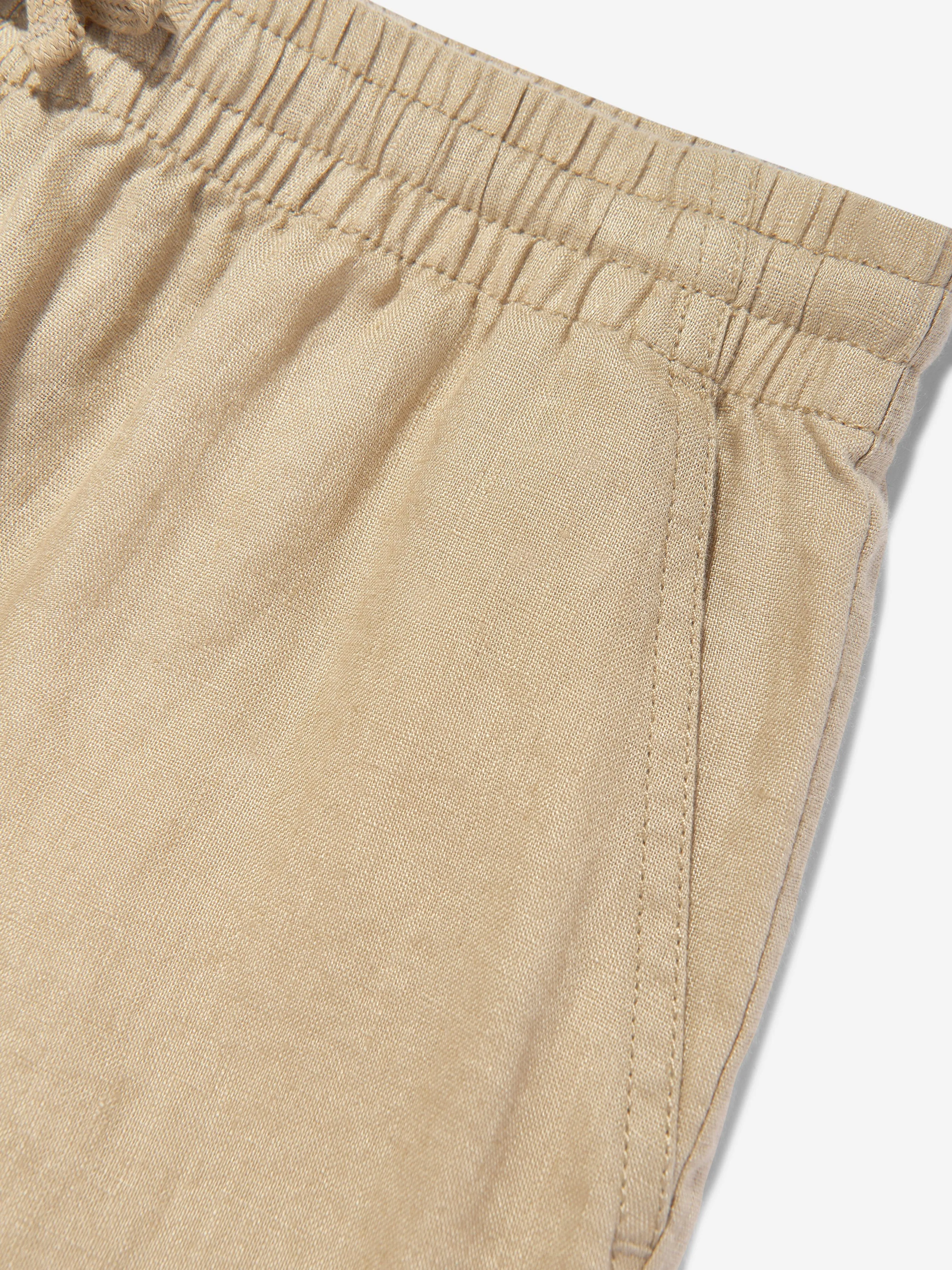 Braune Leinenhosen für Jungen