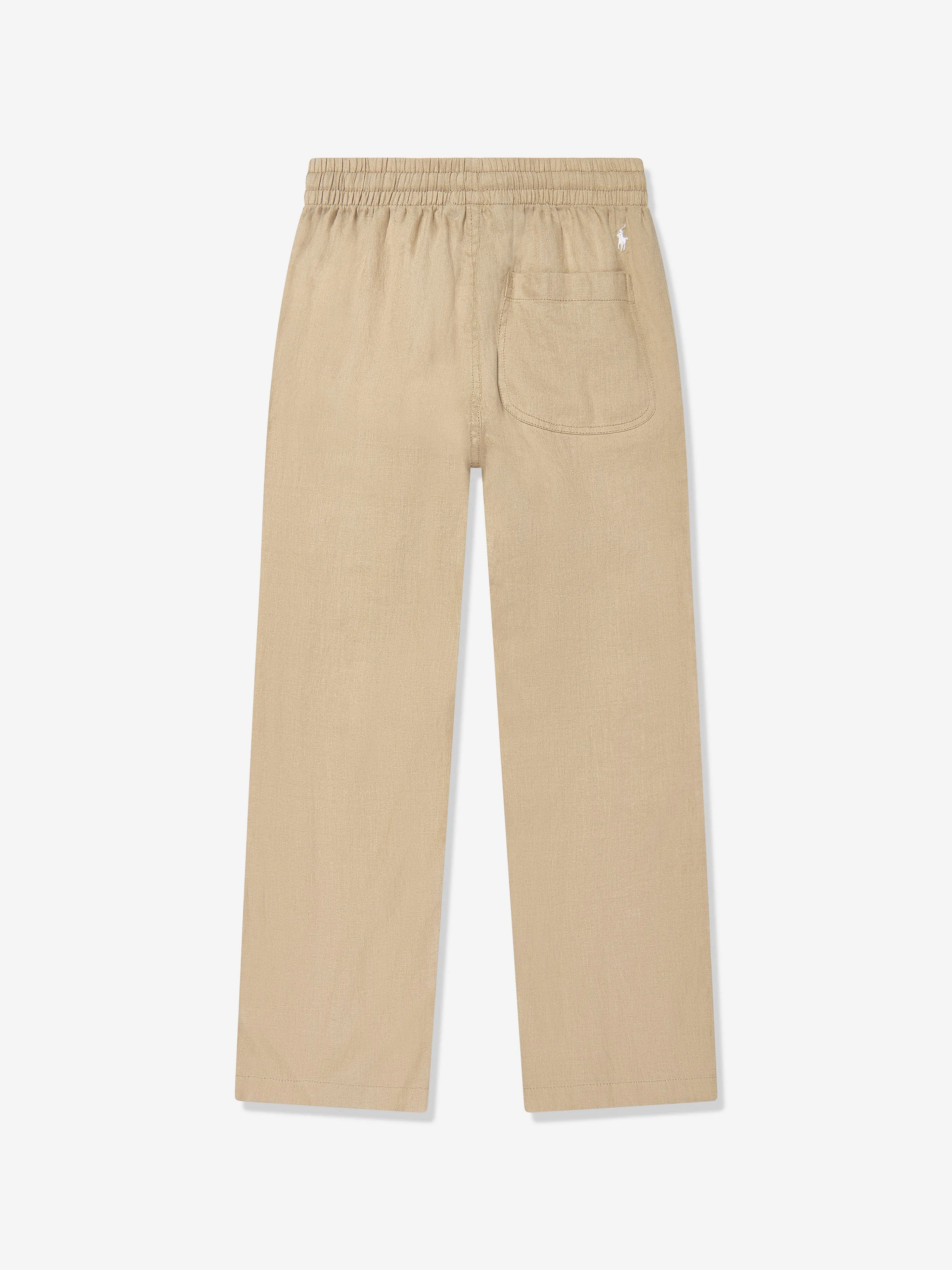 Braune Leinenhosen für Jungen