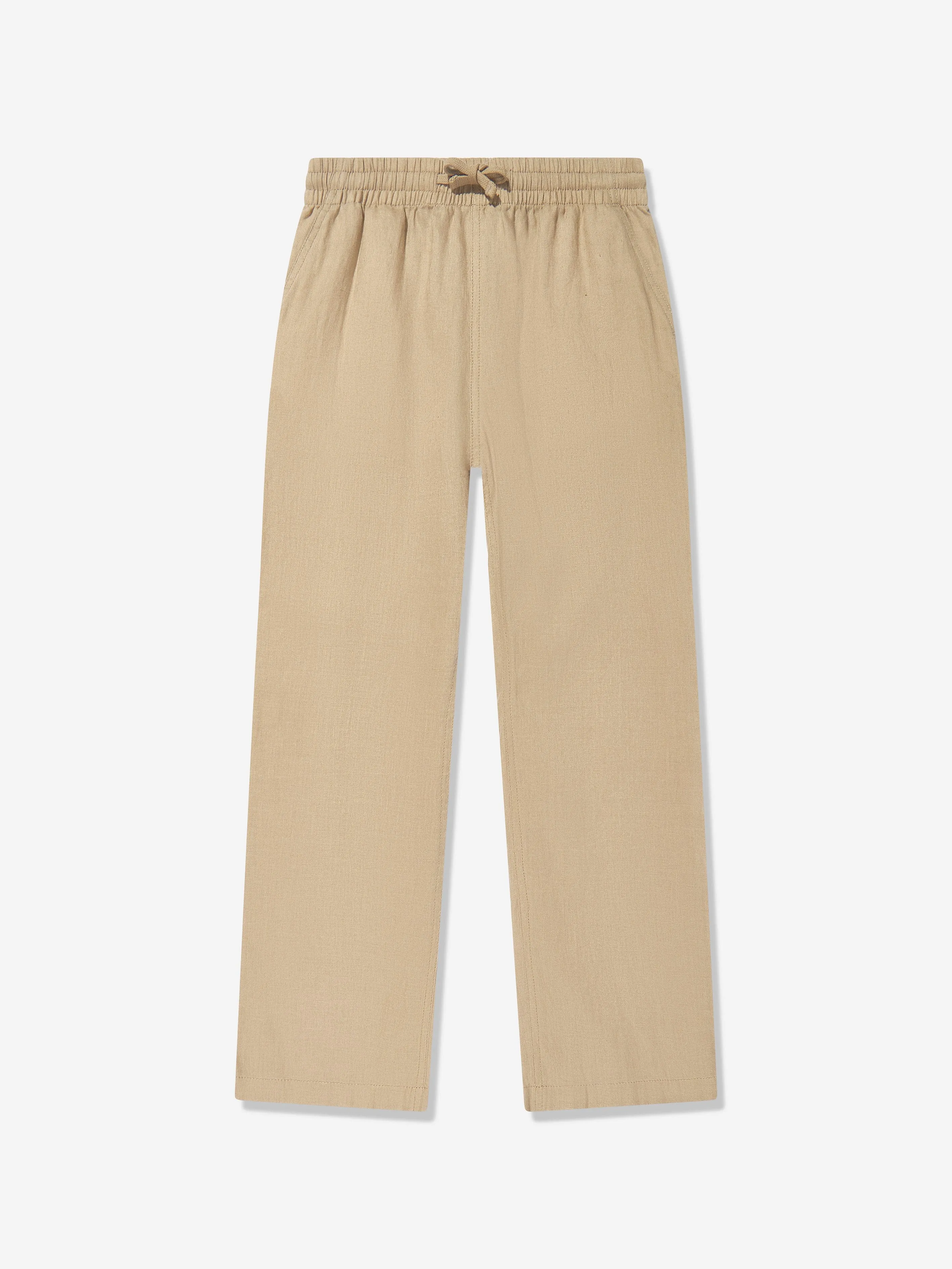 Braune Leinenhosen für Jungen