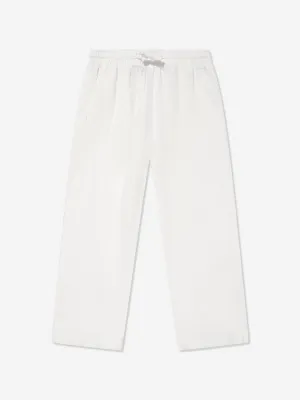 Jungen Leinenhose in Weiß