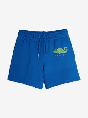 Jungen Echsen-Schweiß Shorts in Blau
