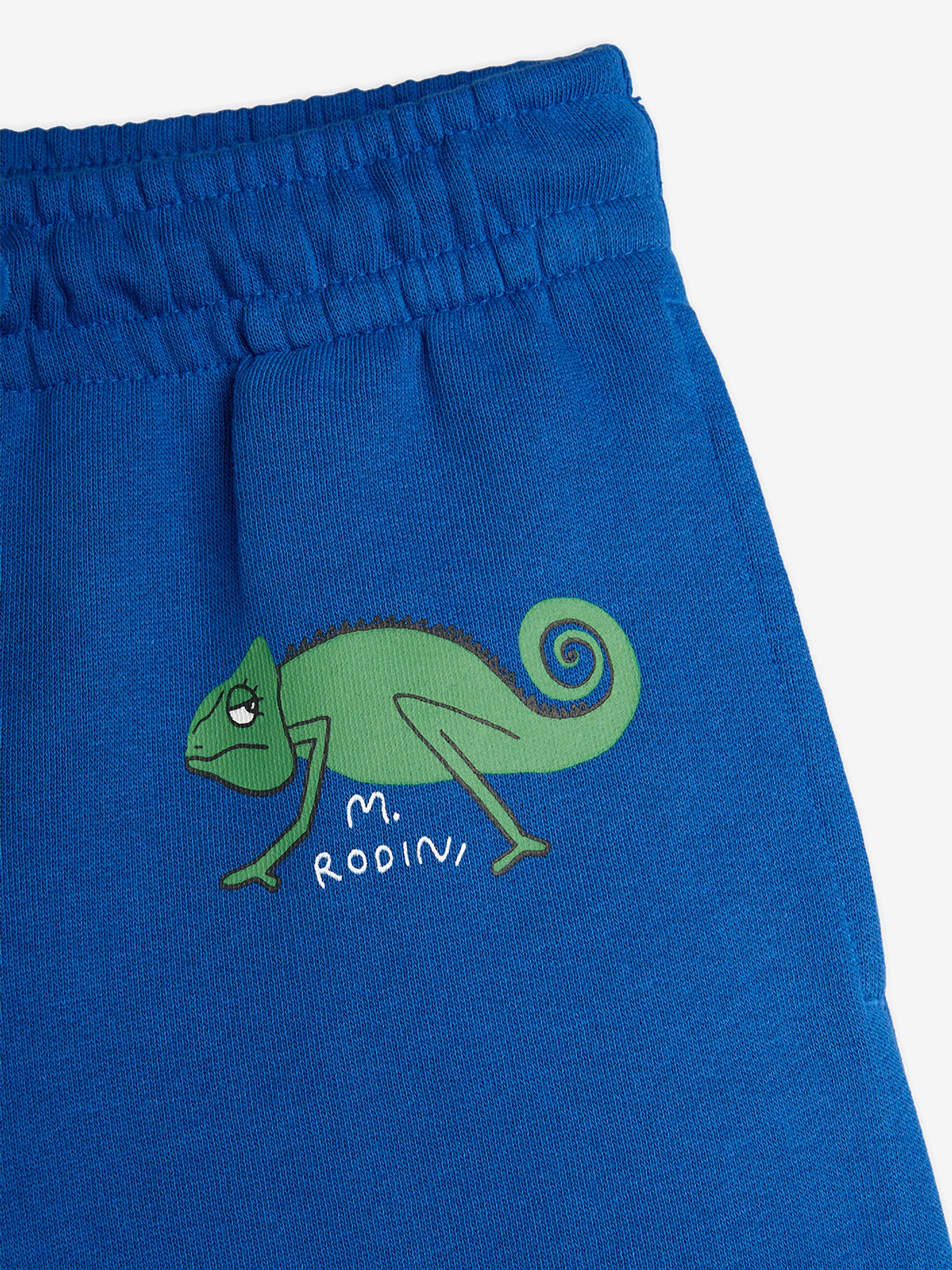 Jungen Echsen-Schweiß Shorts in Blau