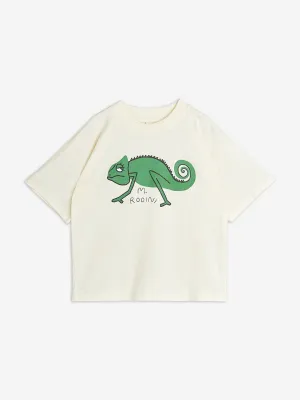 Jungen Eidechsen T-Shirt in Elfenbein