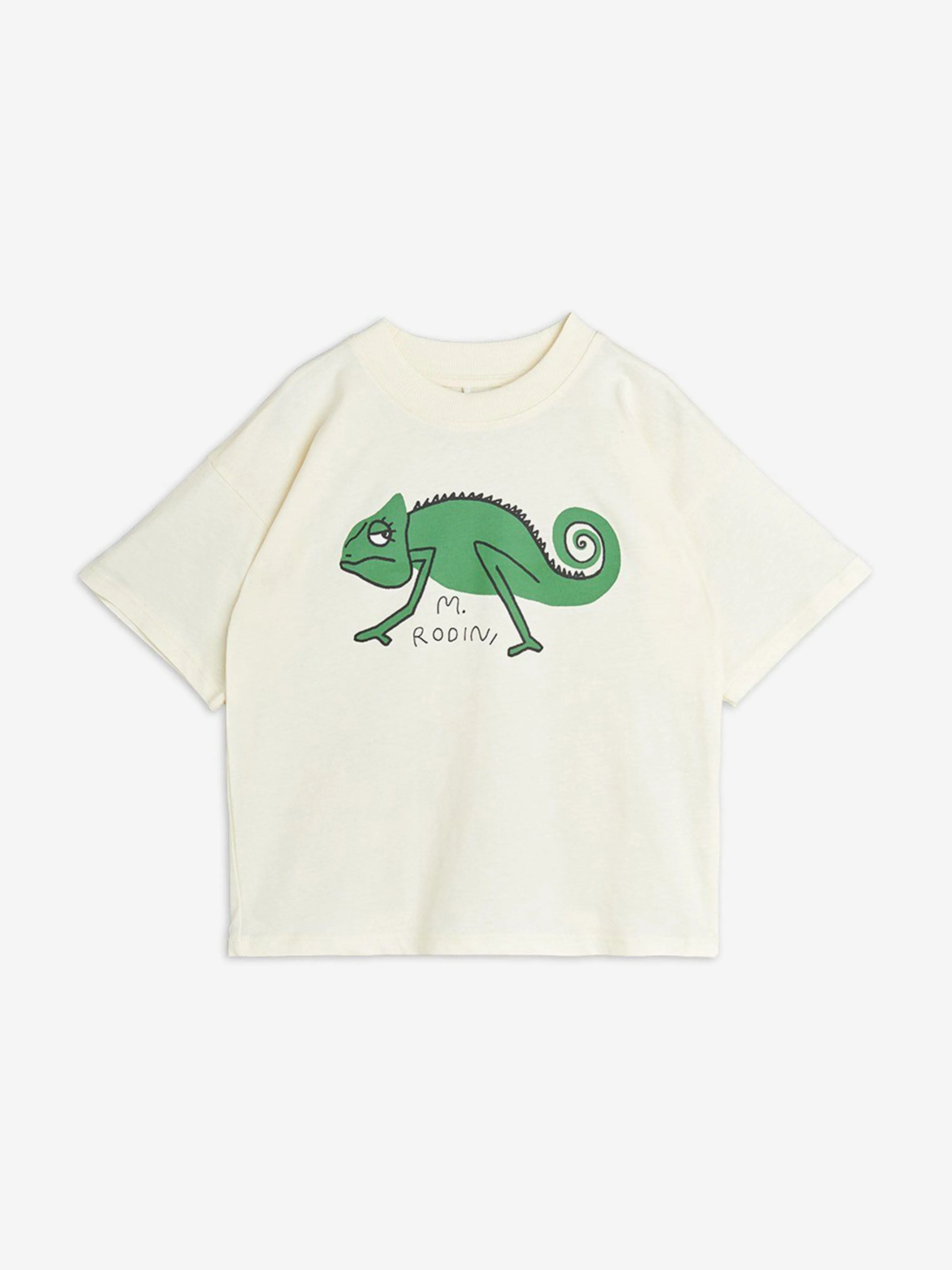 Jungen Eidechsen T-Shirt in Elfenbein