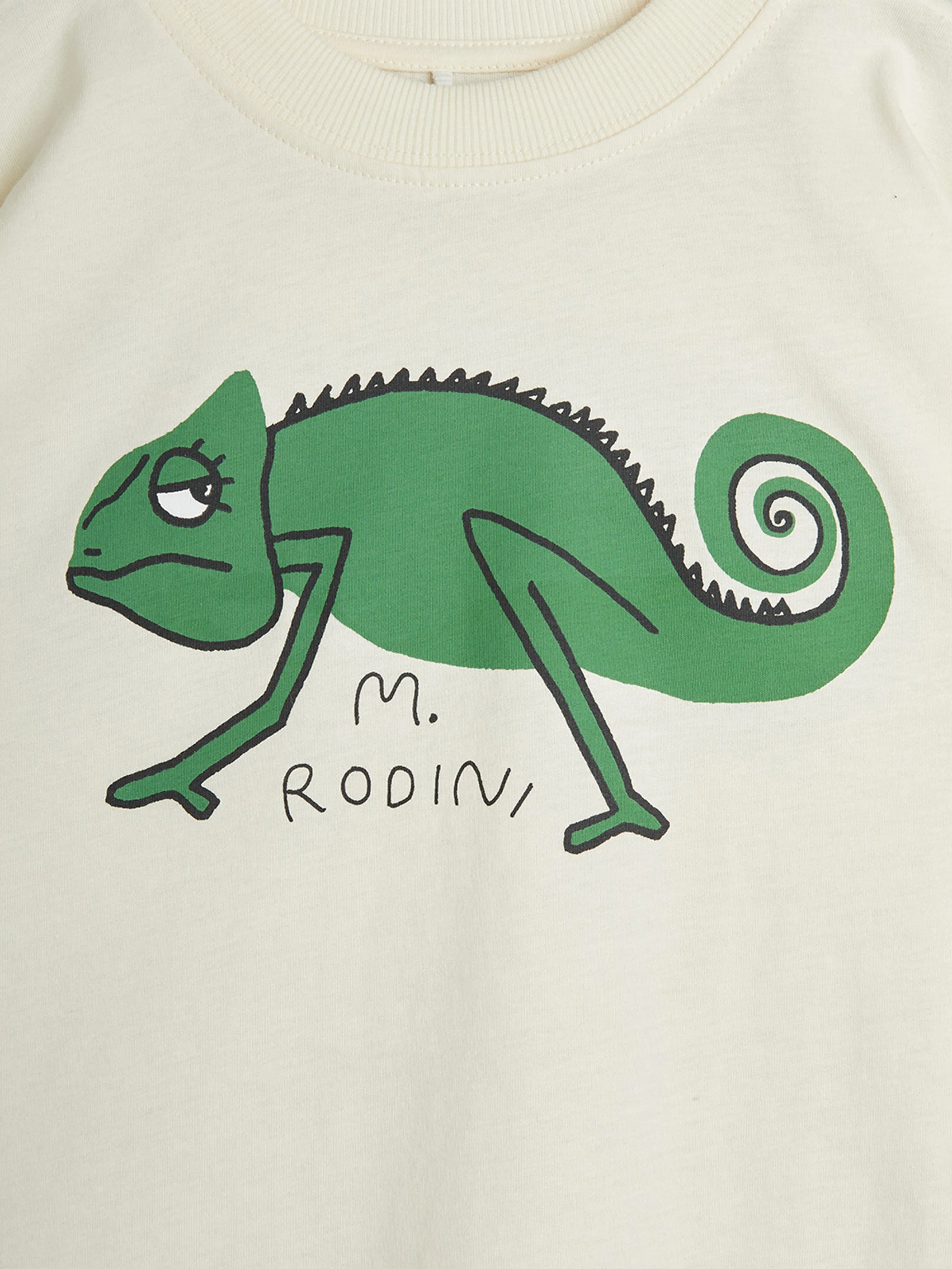 Jungen Eidechsen T-Shirt in Elfenbein