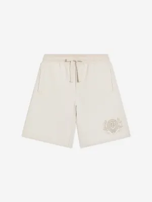 Jungen Logo Bermuda-Shorts in Elfenbein