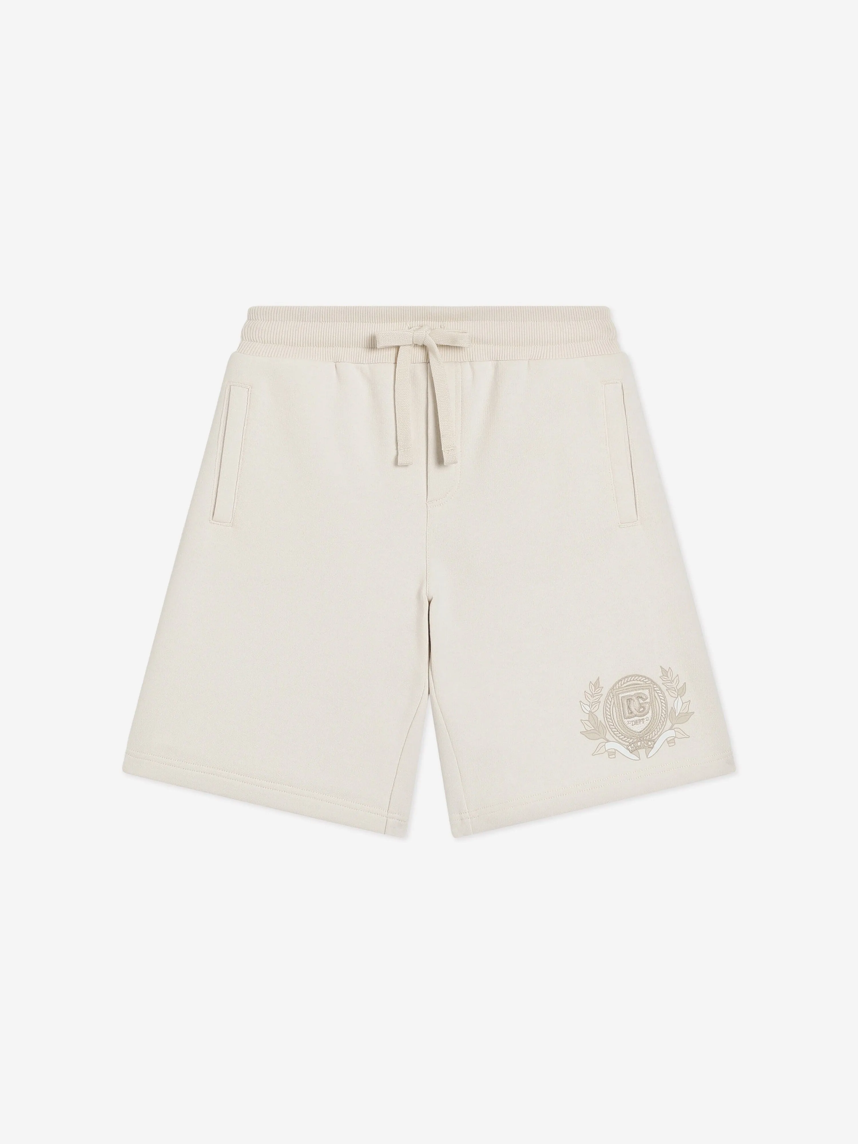 Jungen Logo Bermuda-Shorts in Elfenbein