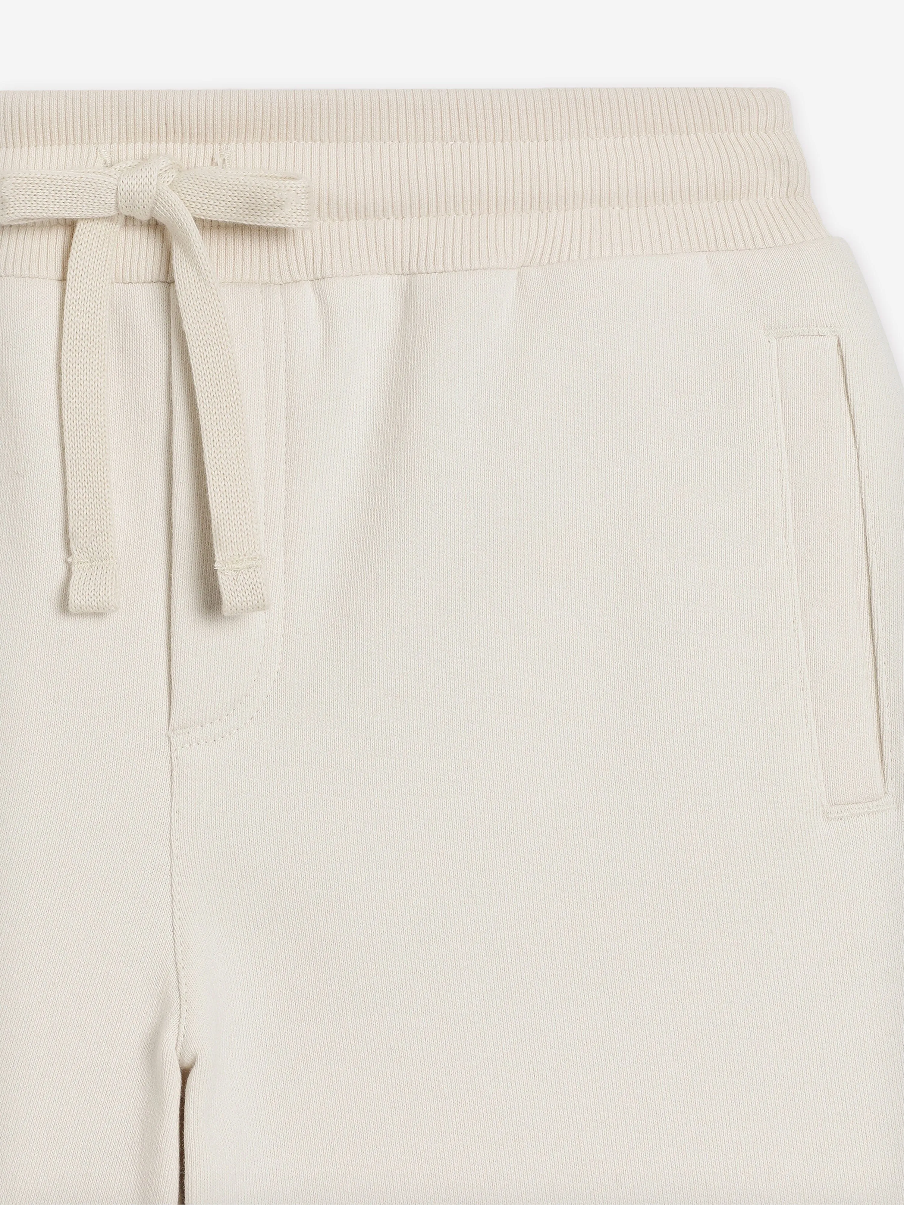 Jungen Logo Bermuda-Shorts in Elfenbein